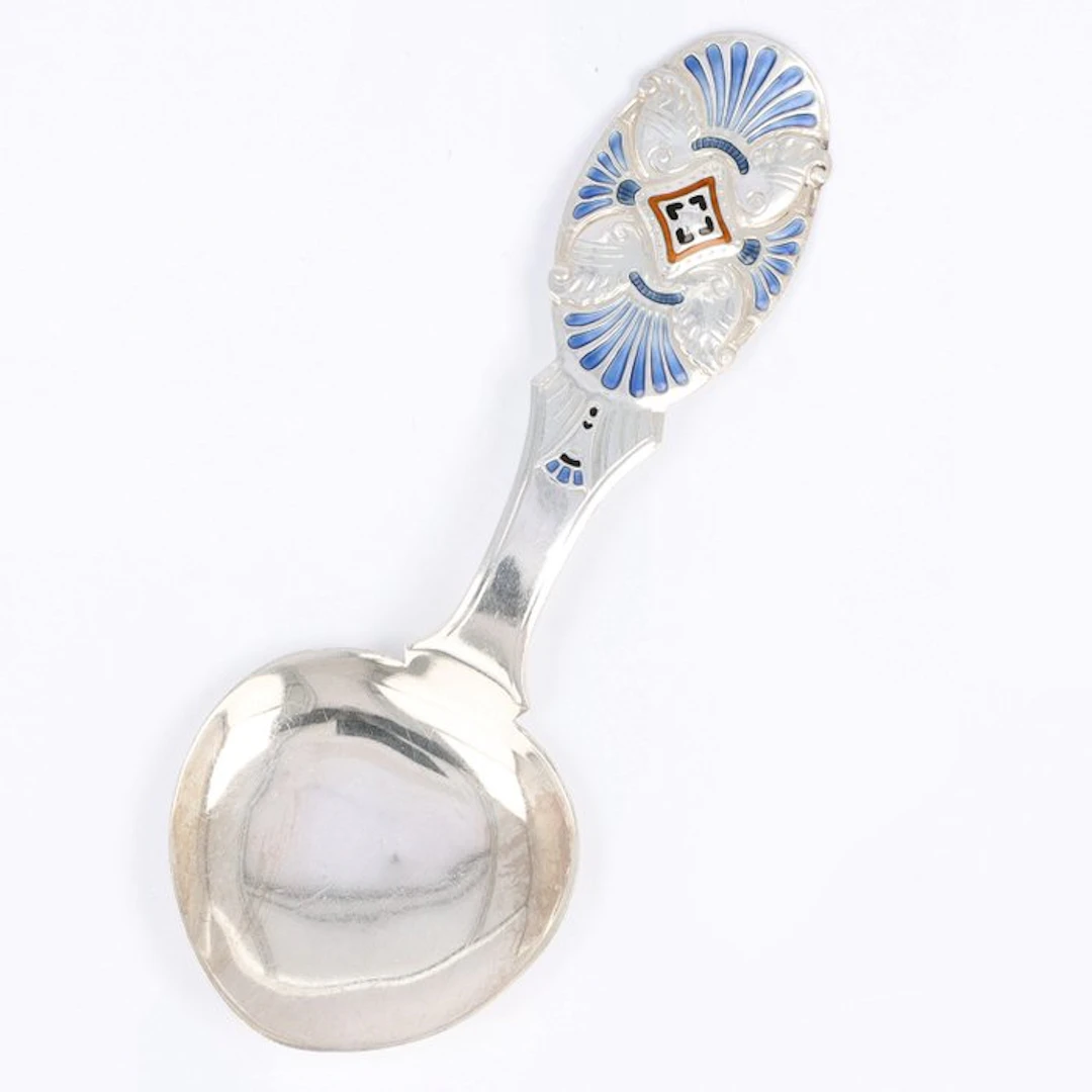 NO RESERVE - David Andersen - Jugendstil - Spoon - .925 silver