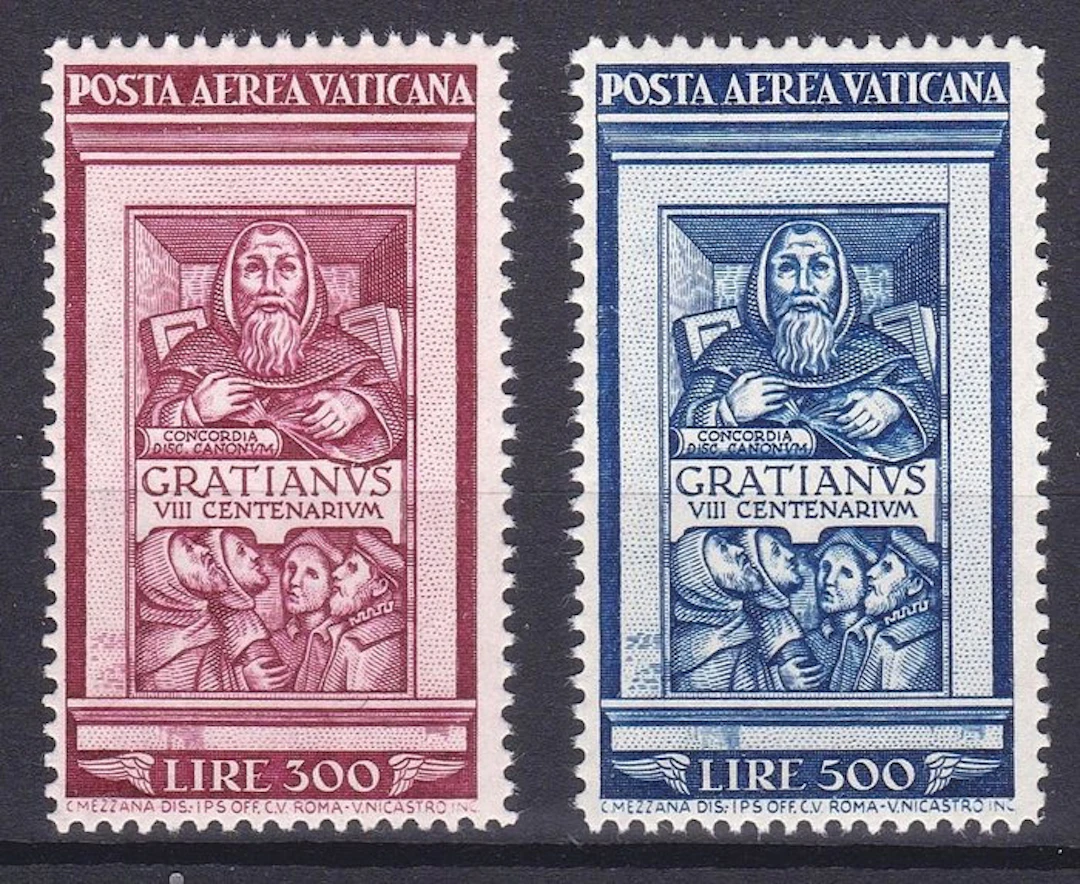 Vatican City 1951 - “Airmail” 8th Centenary of the...