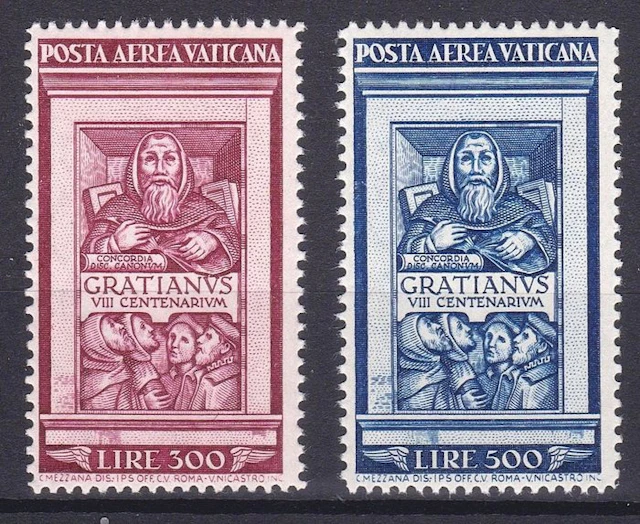 Vatican City 1951 - “Airmail” 8th Centenary of the...