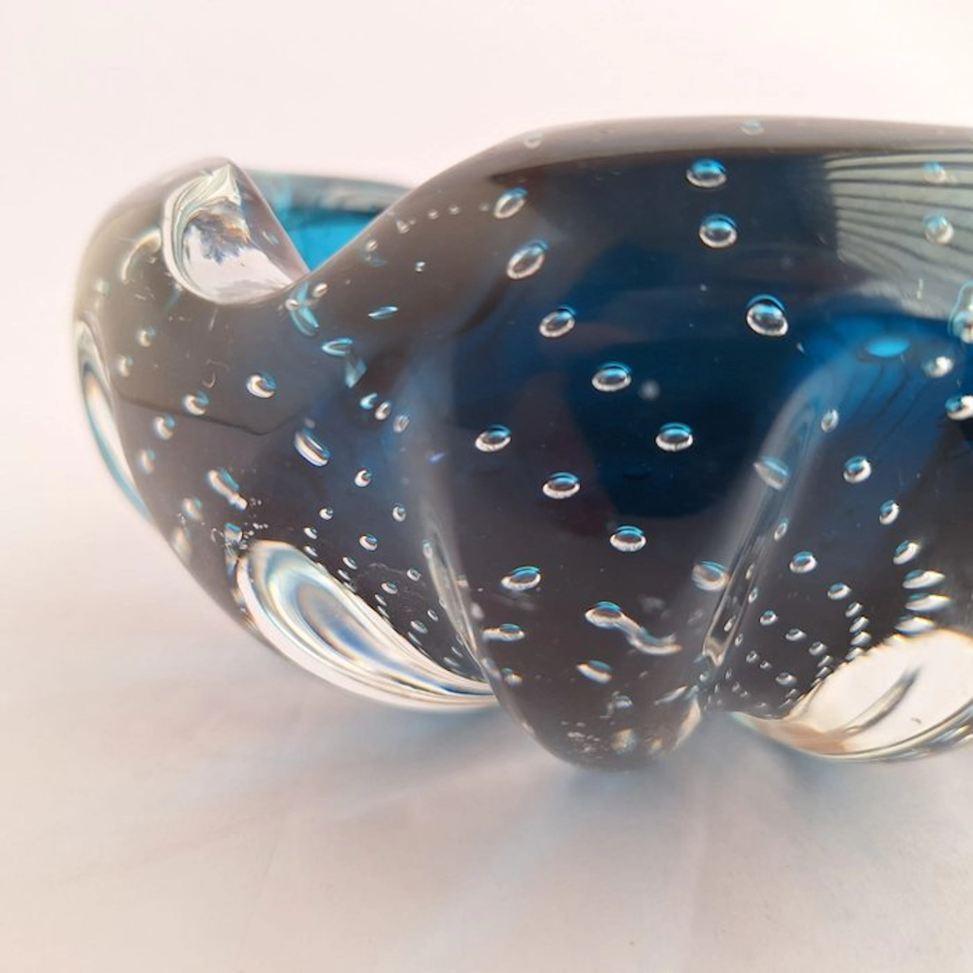 Bowl - Murano glass - Bubbling technique