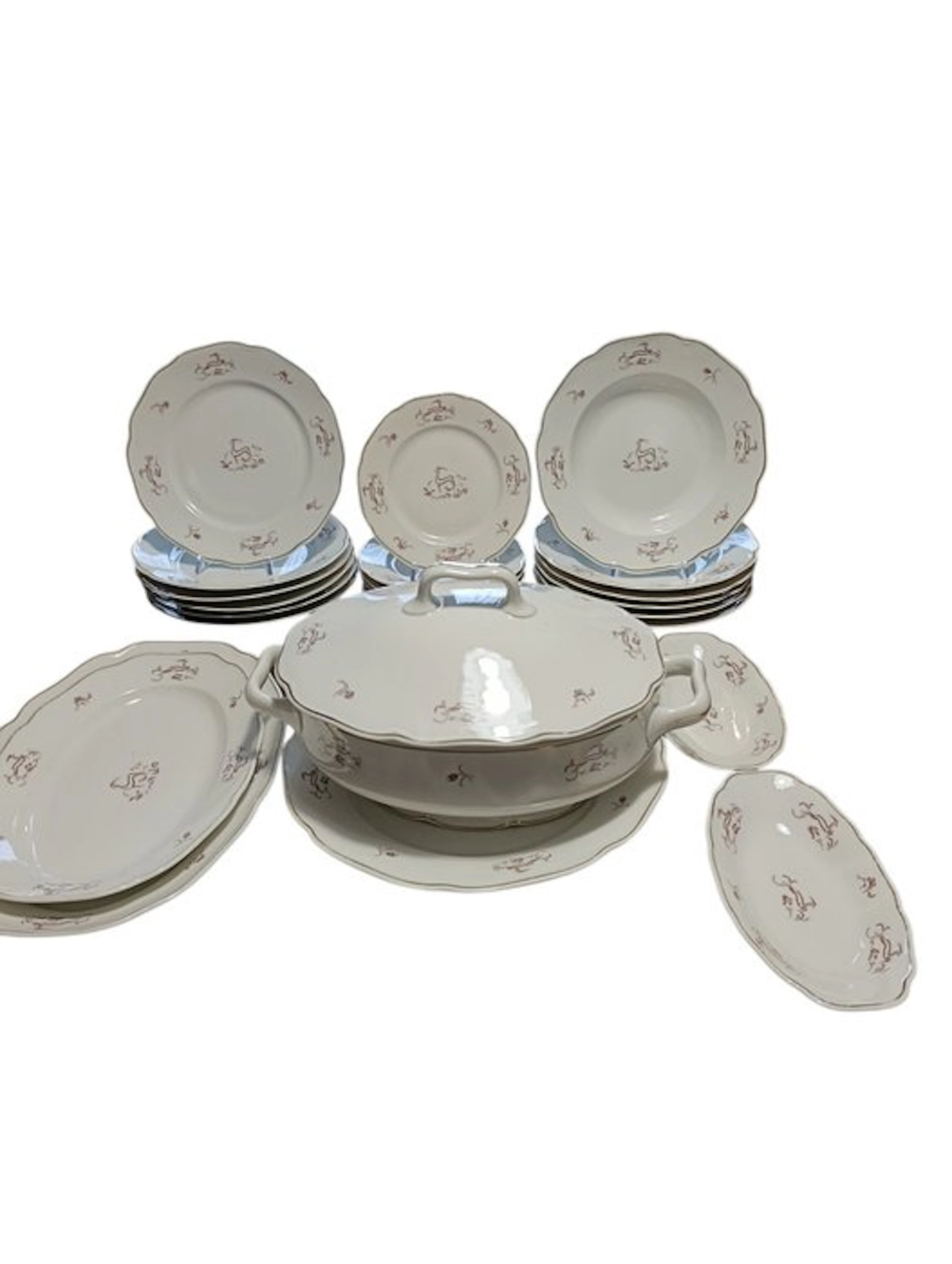 Richard Ginori - Gio Ponti - Table service for 6 (24)...