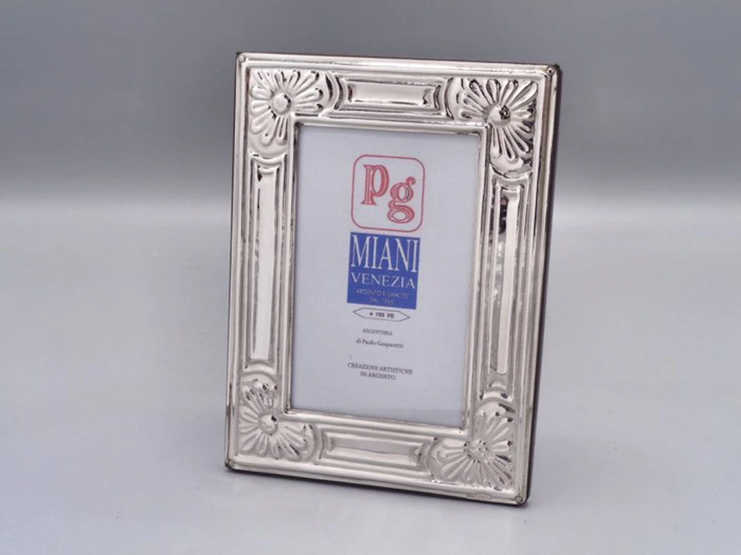 PG-Miani Argenteria - Picture frame - .925 silver - 4 Margheritas