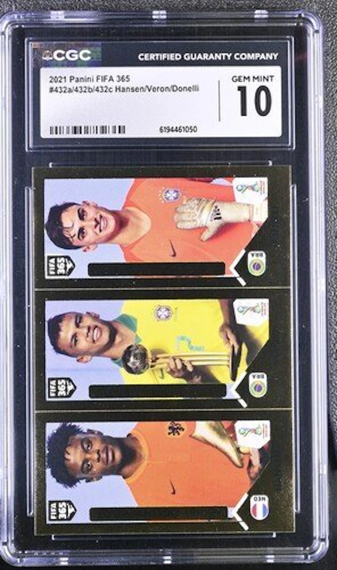 2021 Panini Hansen / Veron / Donelli #432a/b/c - Panini...