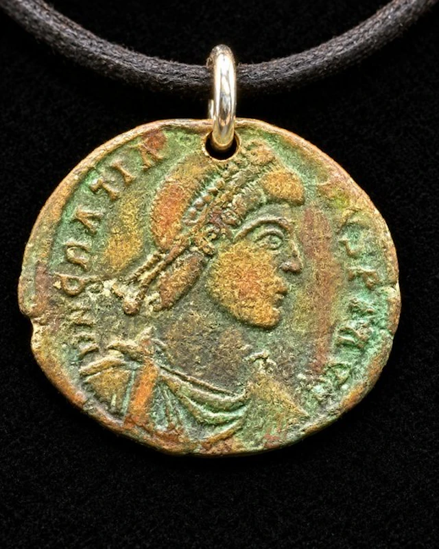 Ancient Roman, Empire Bronze Collar, attributed to Constantius II - 50 cm