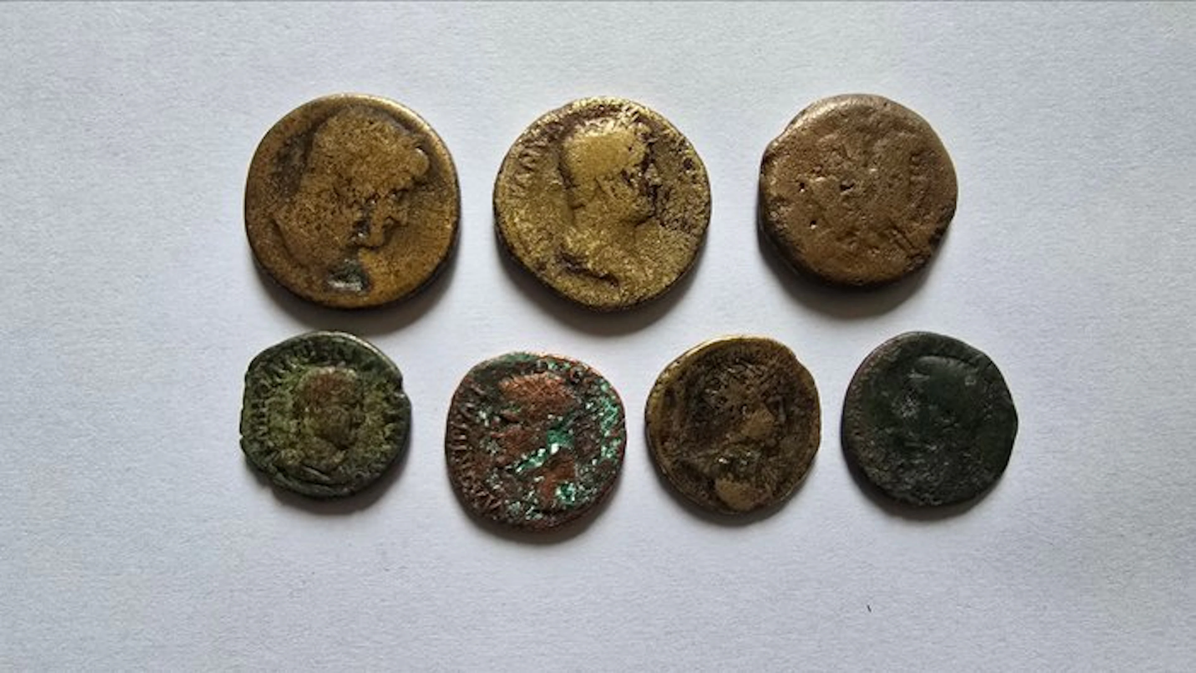 Roman Empire 7 Antike Æ Münzen 1.-3. Jahrhundert n. Chr. (No reserve price)