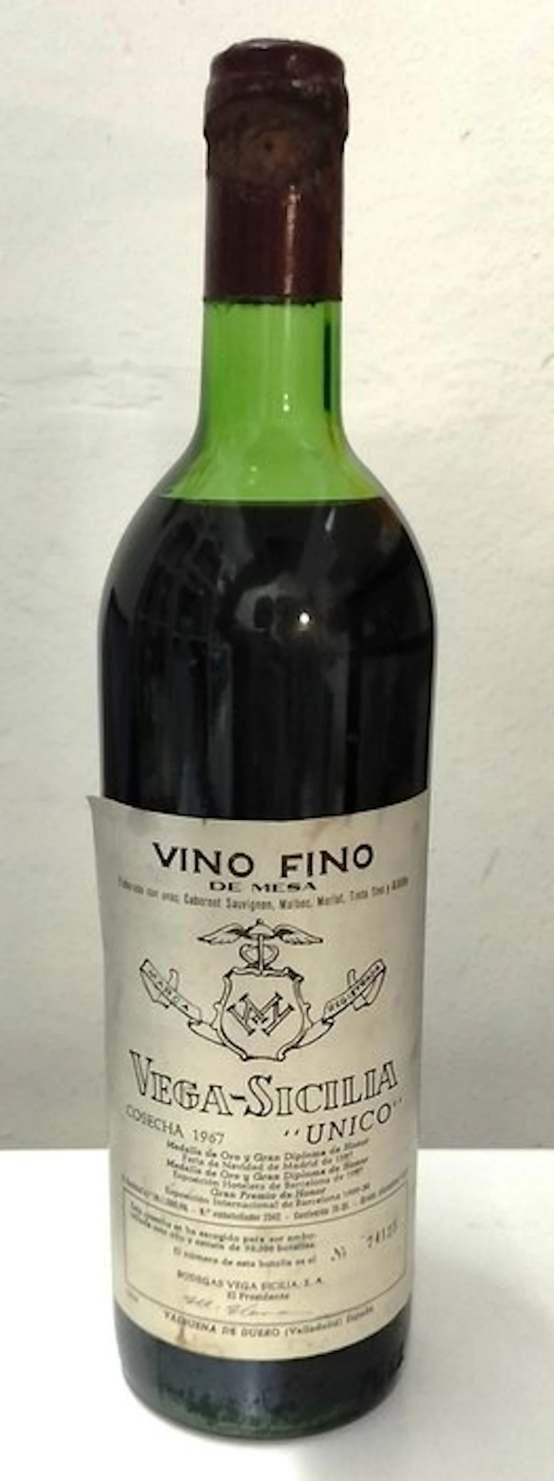 1967 Vega Sicilia, Único - Ribera del Duero Gran Reserva - 1 Bottle (0.75L)
