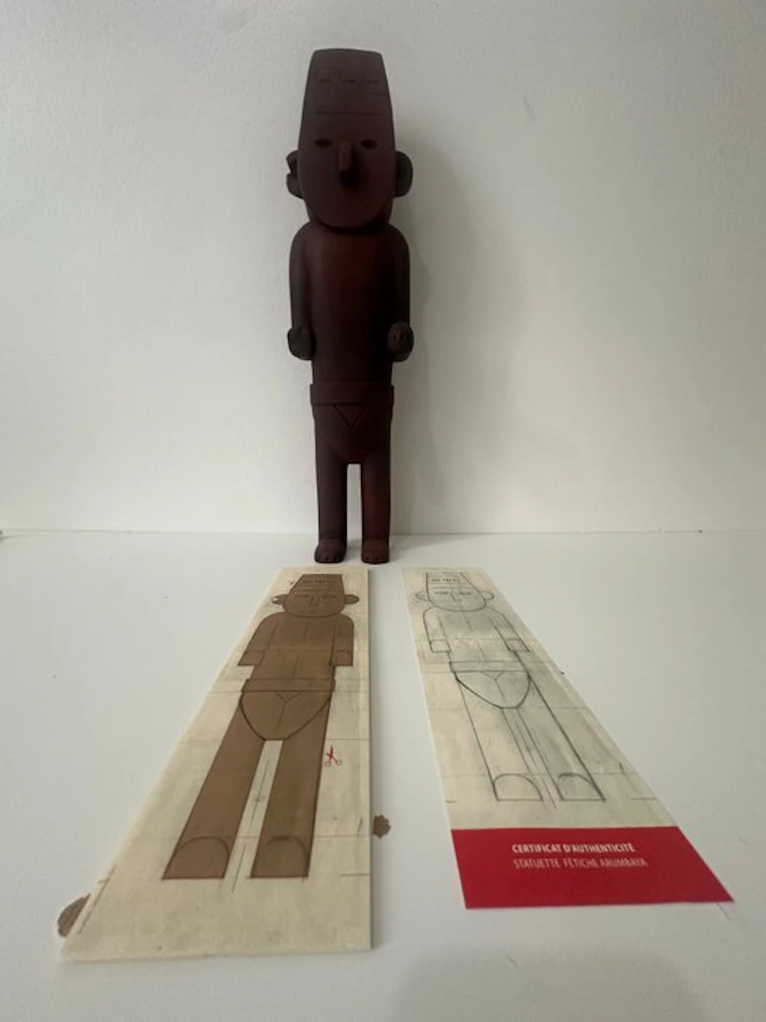 Statuette Moulinsart 46951 - Tintin - Fétiche Arumbaya - Modèle expo - 52 cm