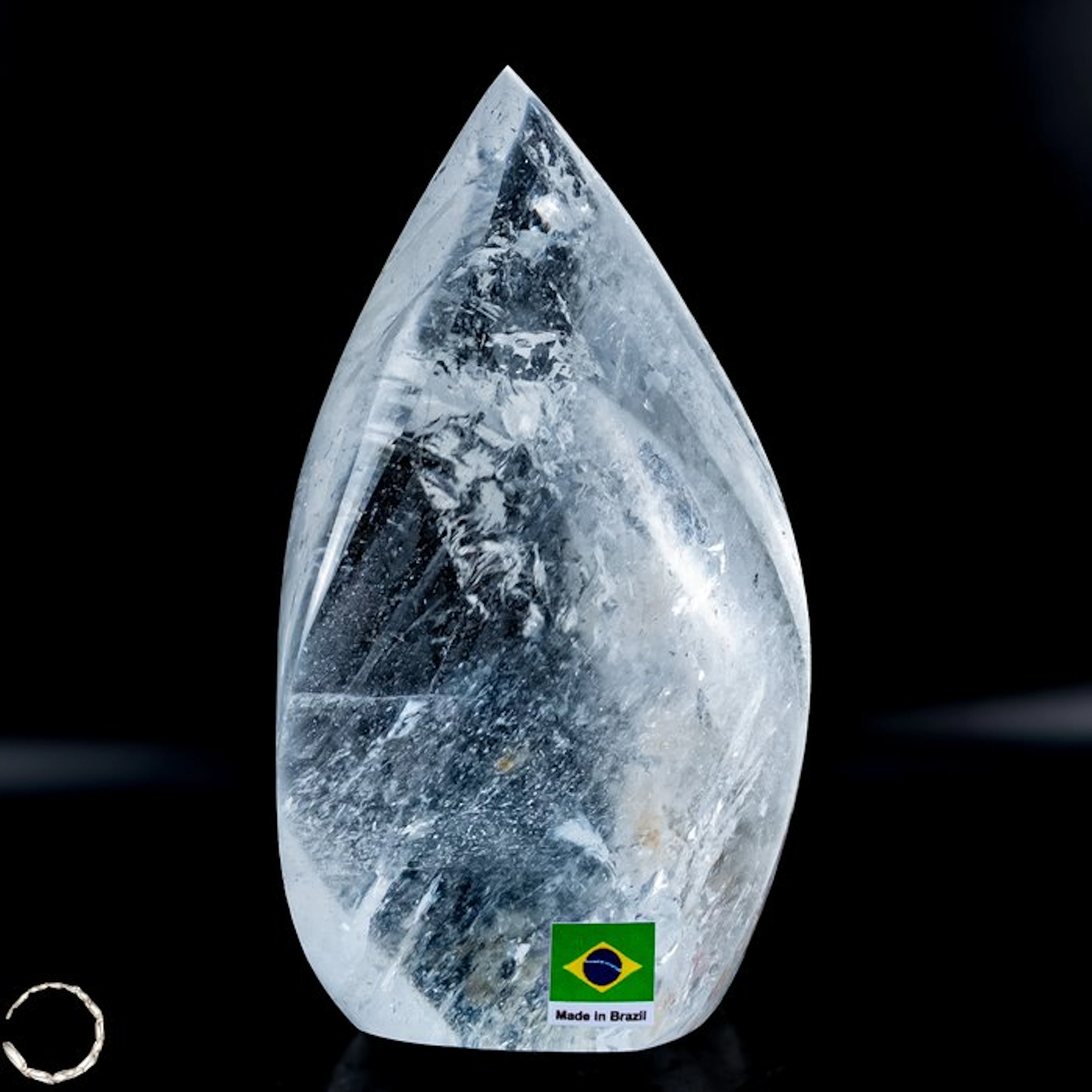 Natural First Quality Clear Quartz Flame, Brazil- 1081.25 g