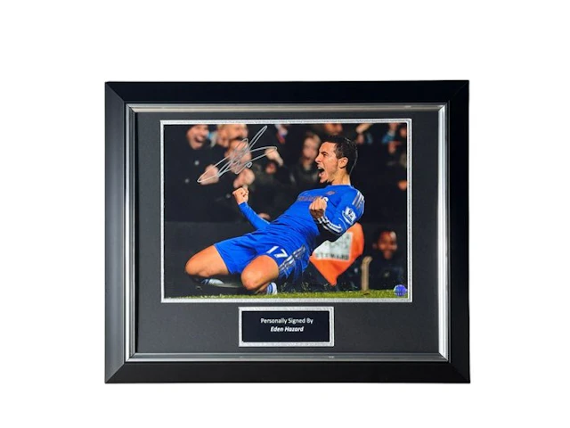 Premier League - Eden Hazard Signed Chelsea Football...