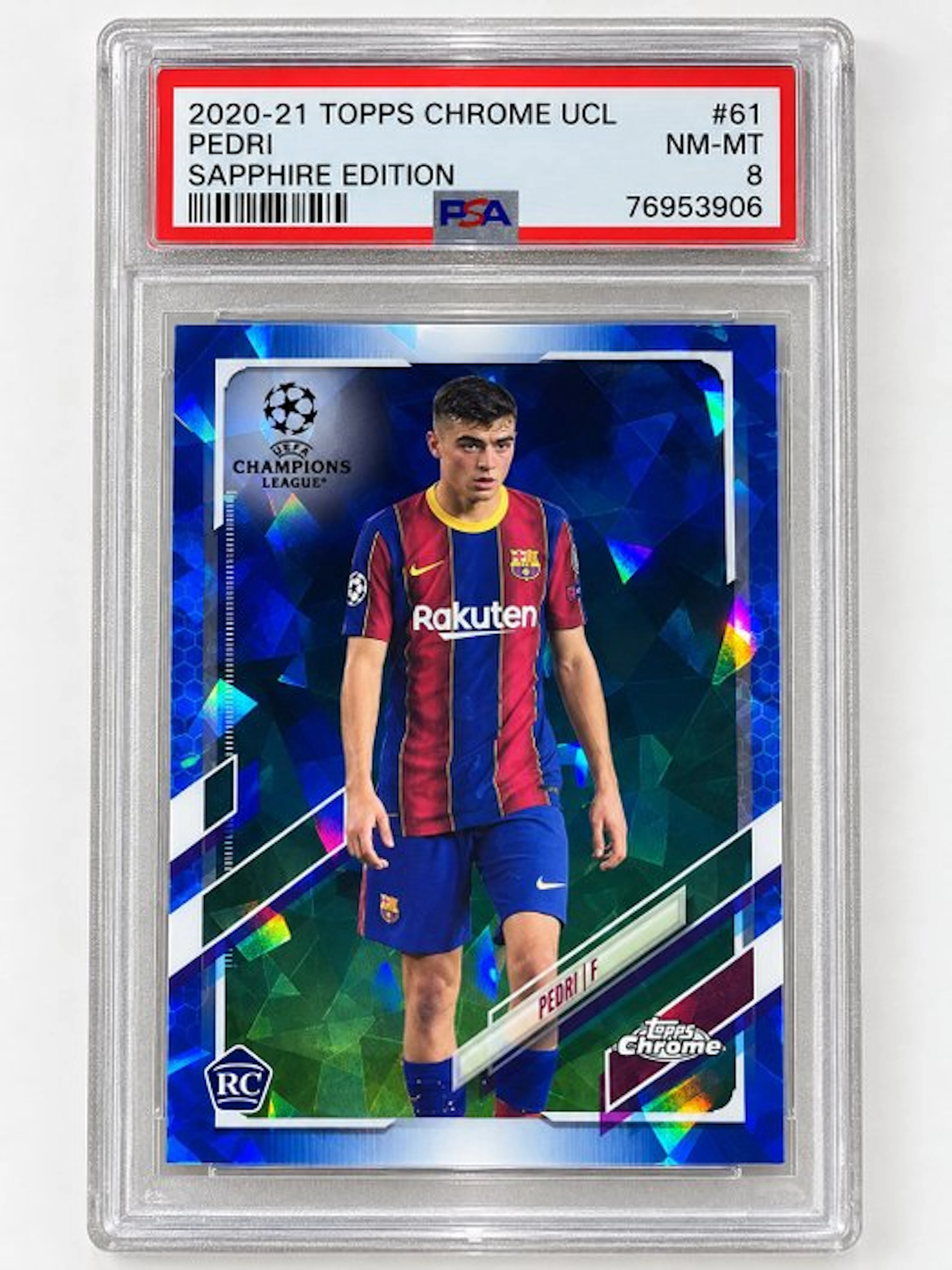 2020/21 Topps Chrome UCL Pedri #61 Foil