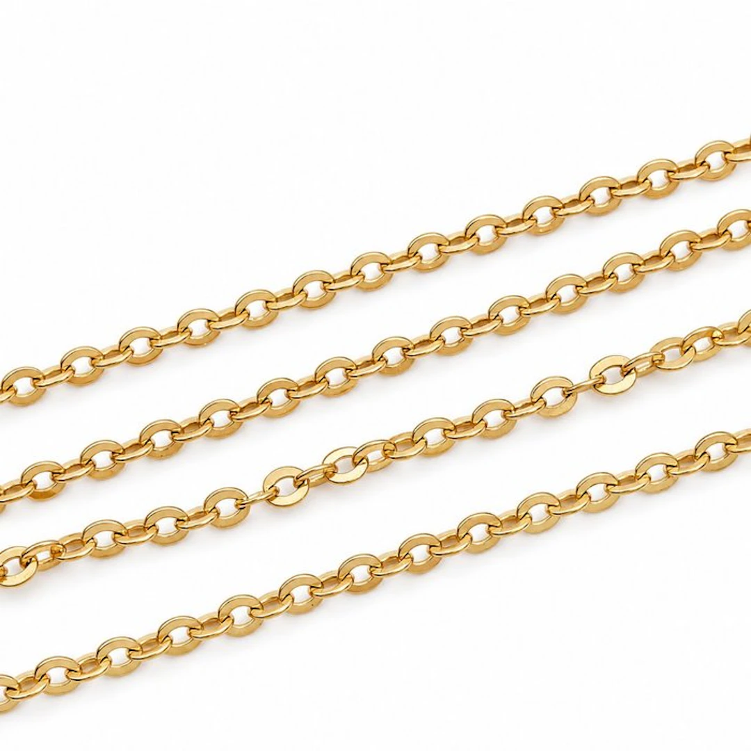 Necklace - 18 kt. Yellow gold - Made in Italy - Handmade