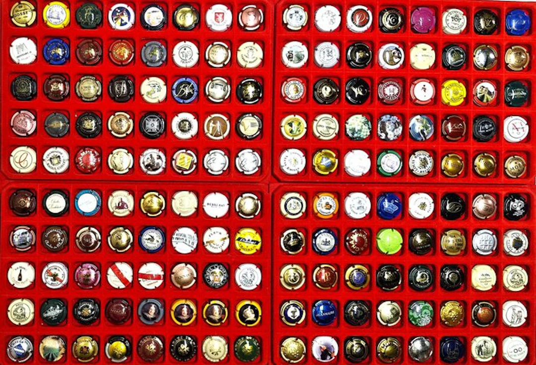 Champagne capsule collection - Large lot of Champagne capsules