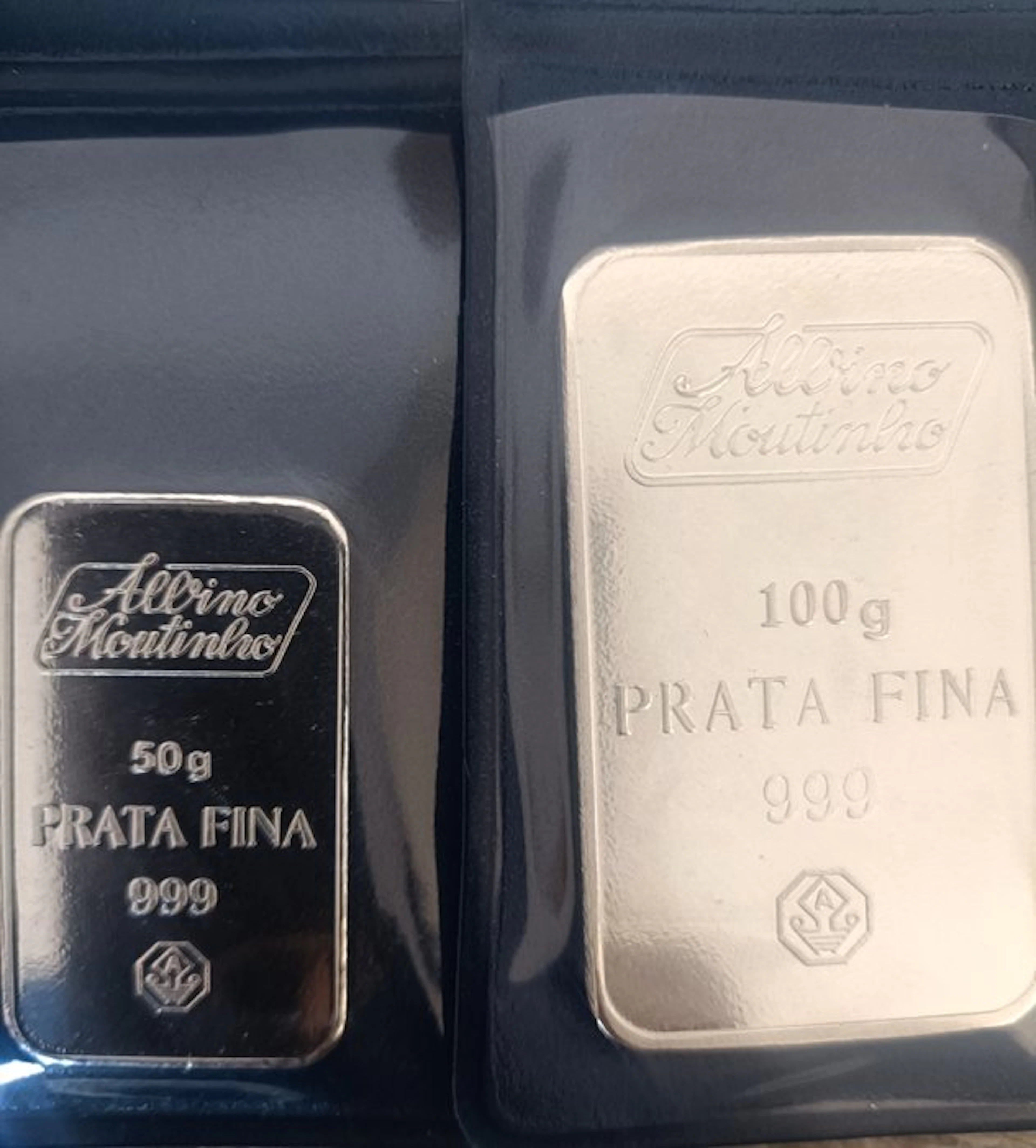 50 grams, 100 grams - Silver .999 - Albino Moutinho (No reserve price)