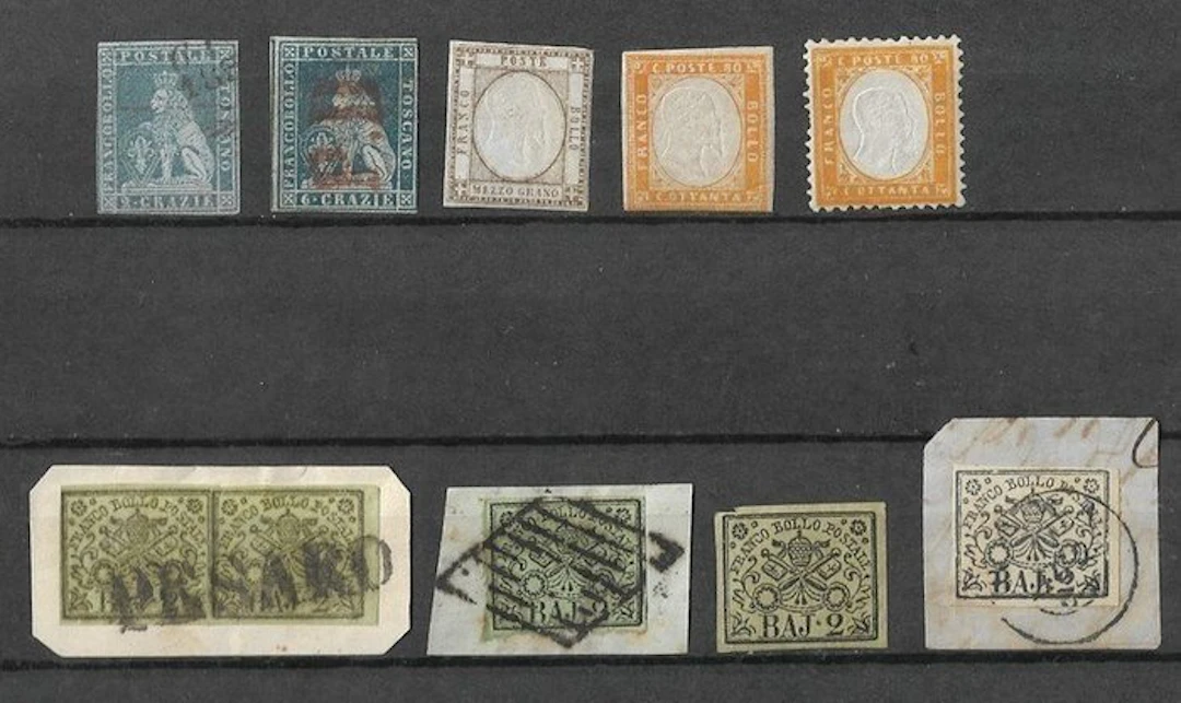 Italy 1851/1863 - Stamp lot: Italian States / Papal States - 1851 / 1863