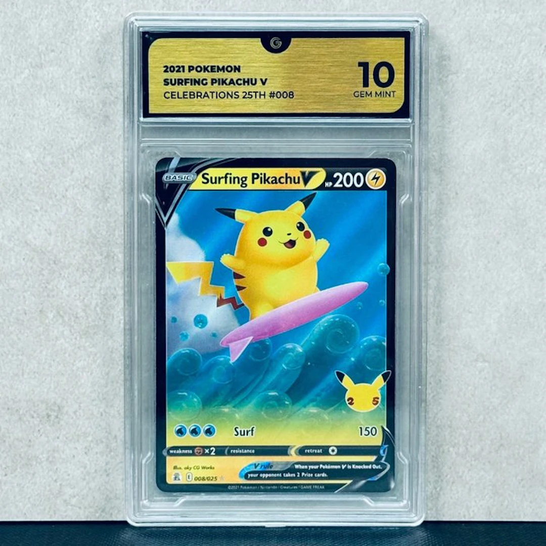 Pokémon Graded card - Surfing Pikachu V #008 2021 POKEMON...