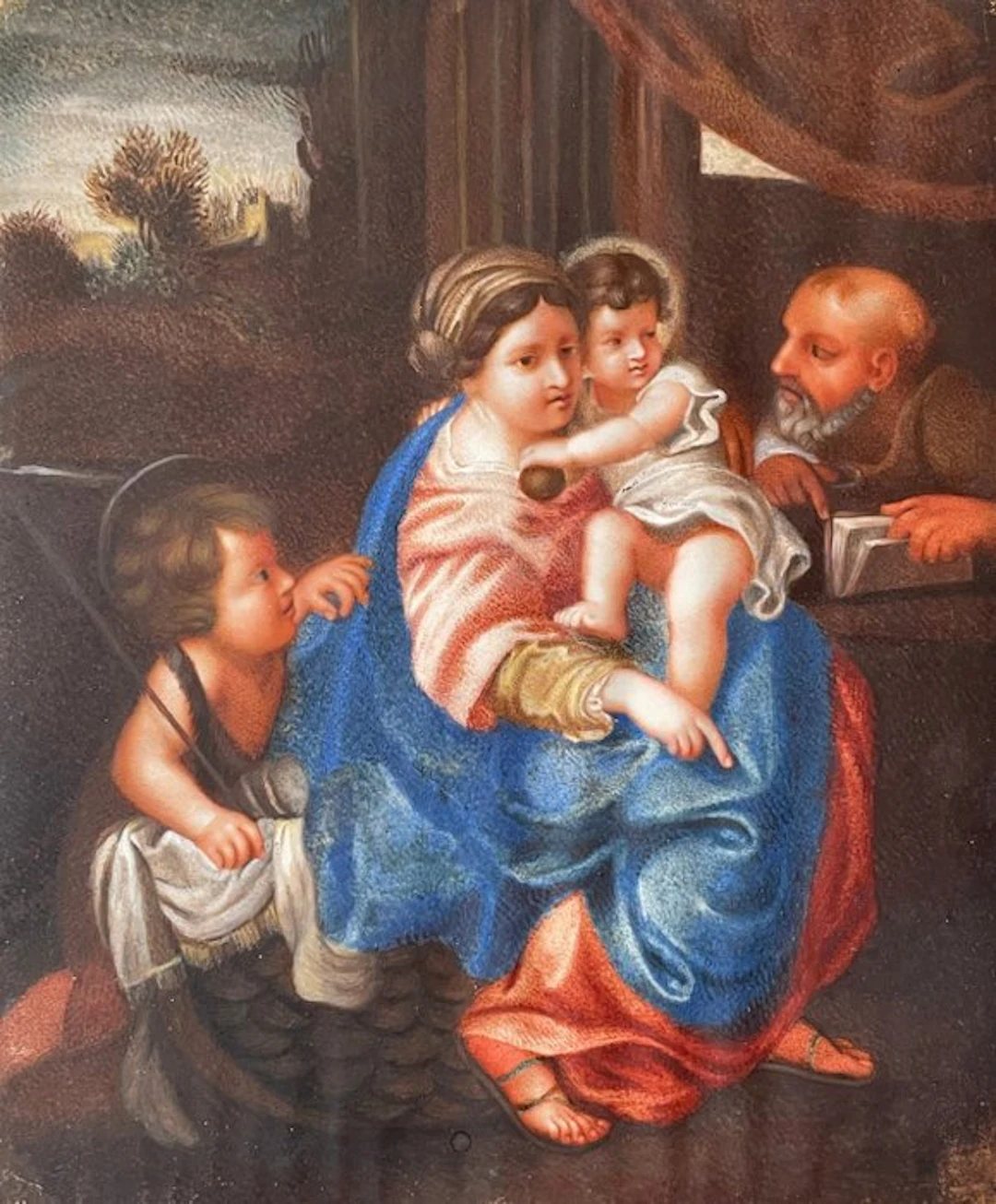 Da Carracci (XIX-XX) - Sacra Famiglia con San Giovannino