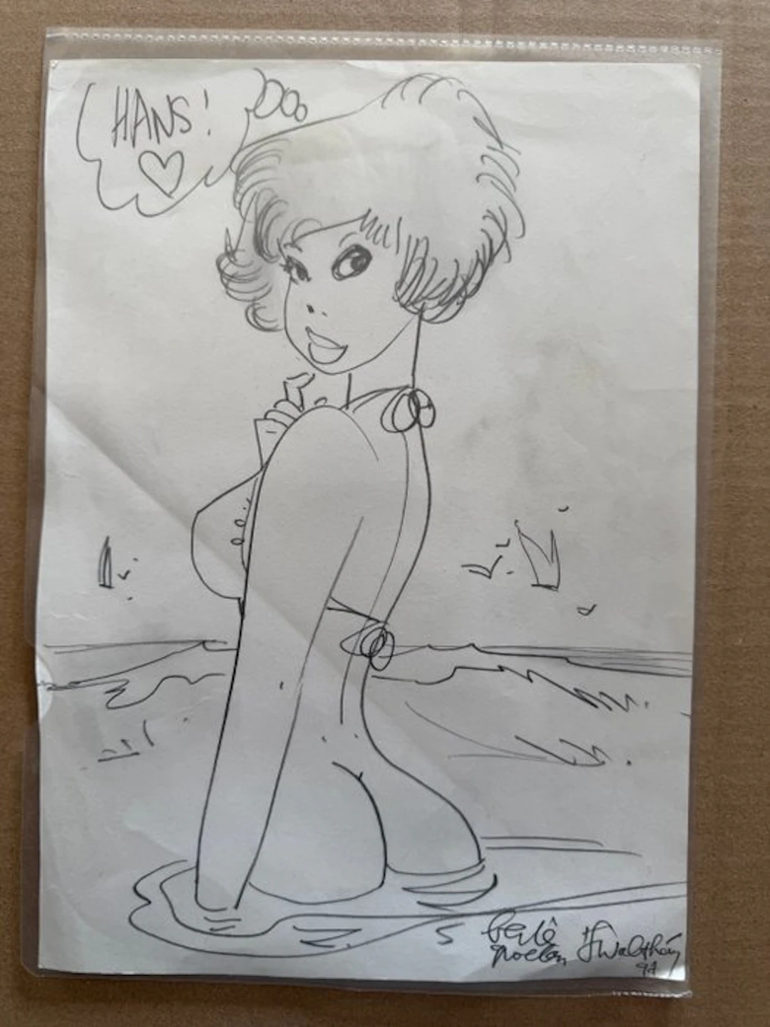 Natasja - 1 Original drawing - 1994