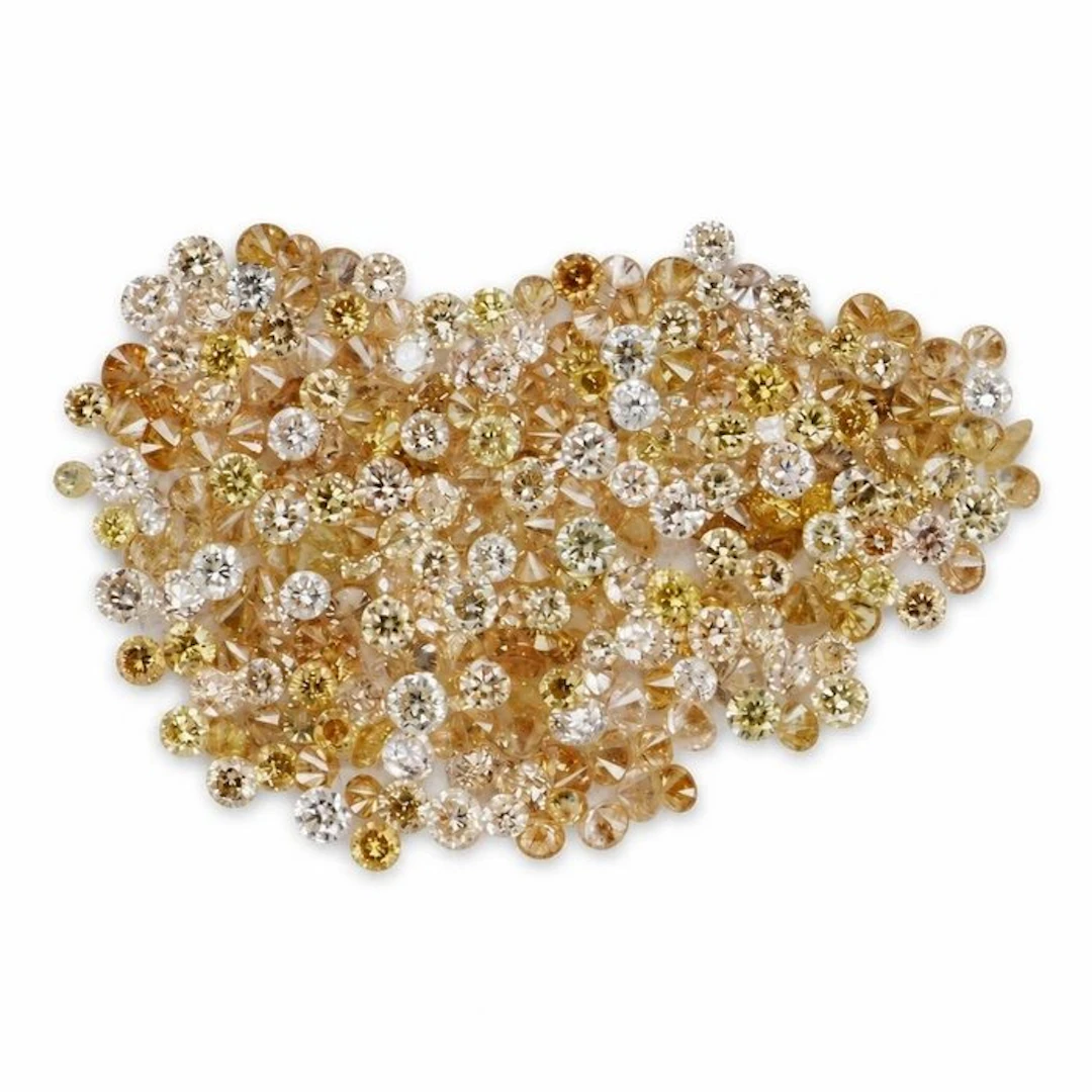 No reserve price - 248 pcs Diamond (Natural coloured)...