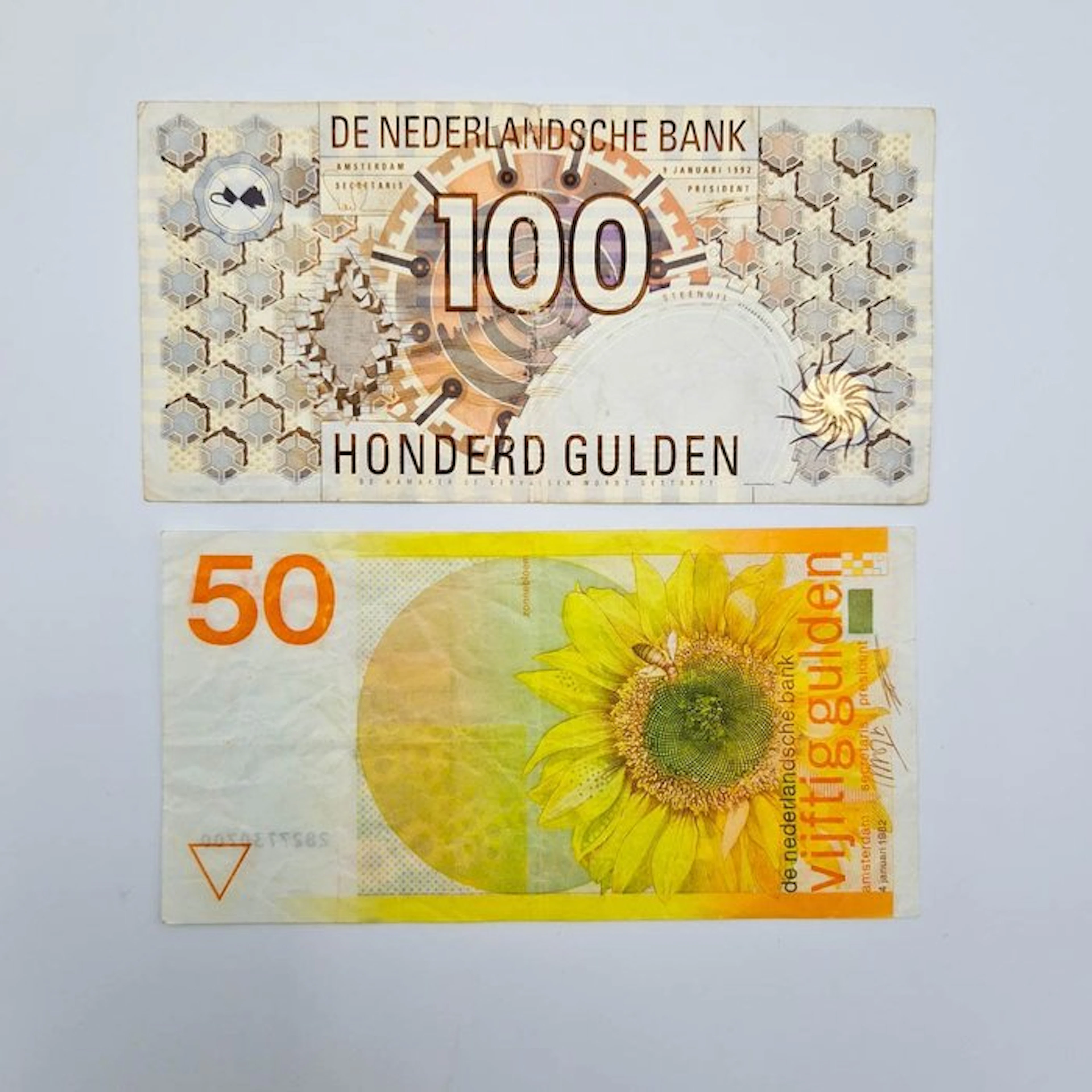 Netherlands. - 50, 100 Gulden - 1982/1992 - PL105, PL83 (No reserve price)
