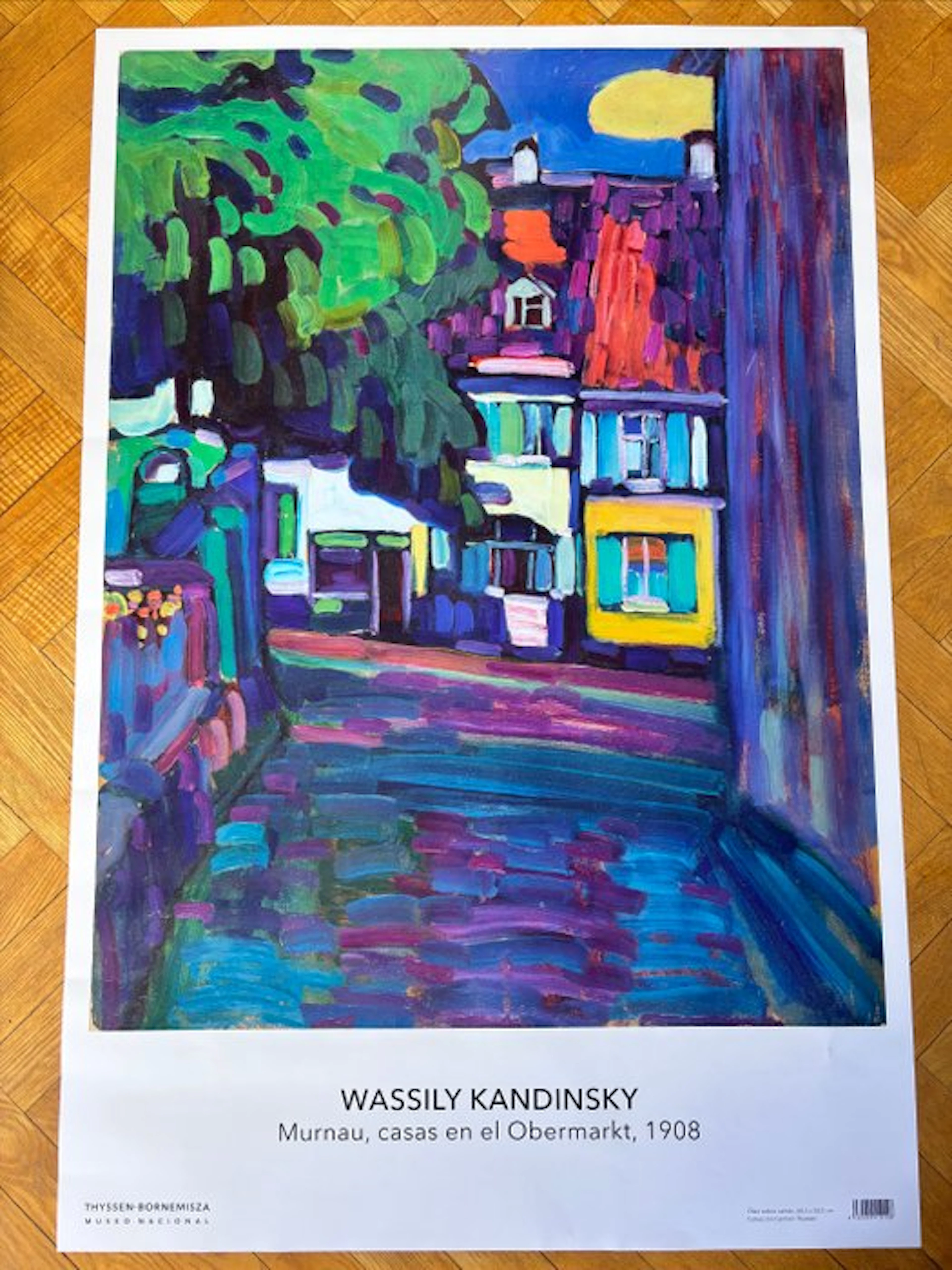 Wassily Kandinsky - Murnau, casas en el Obermarkt, 1908 (Häuser am Obermarkt)