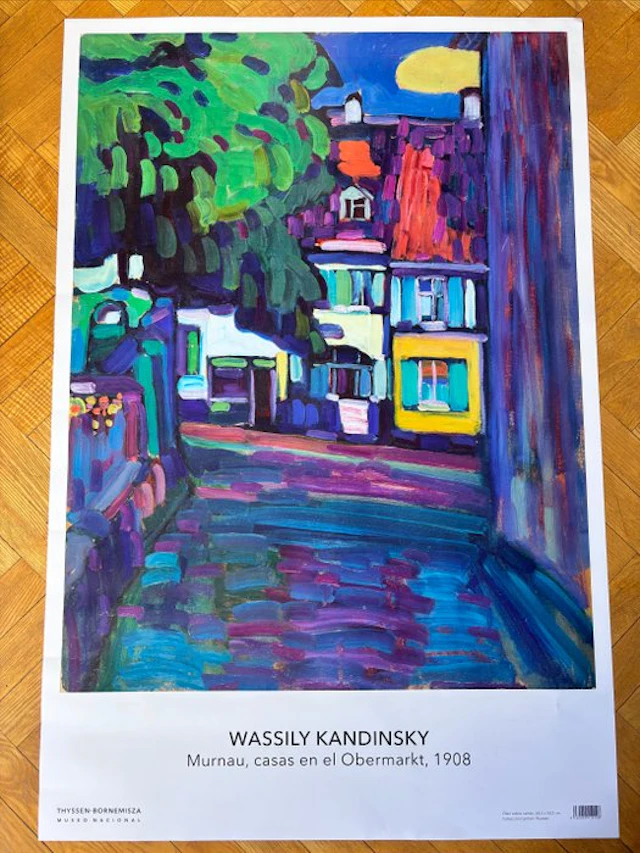 Wassily Kandinsky - Murnau, casas en el Obermarkt, 1908 (Häuser am Obermarkt)