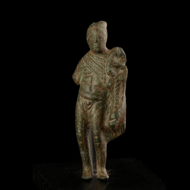 Ancient Roman Bronze Mercury Statue