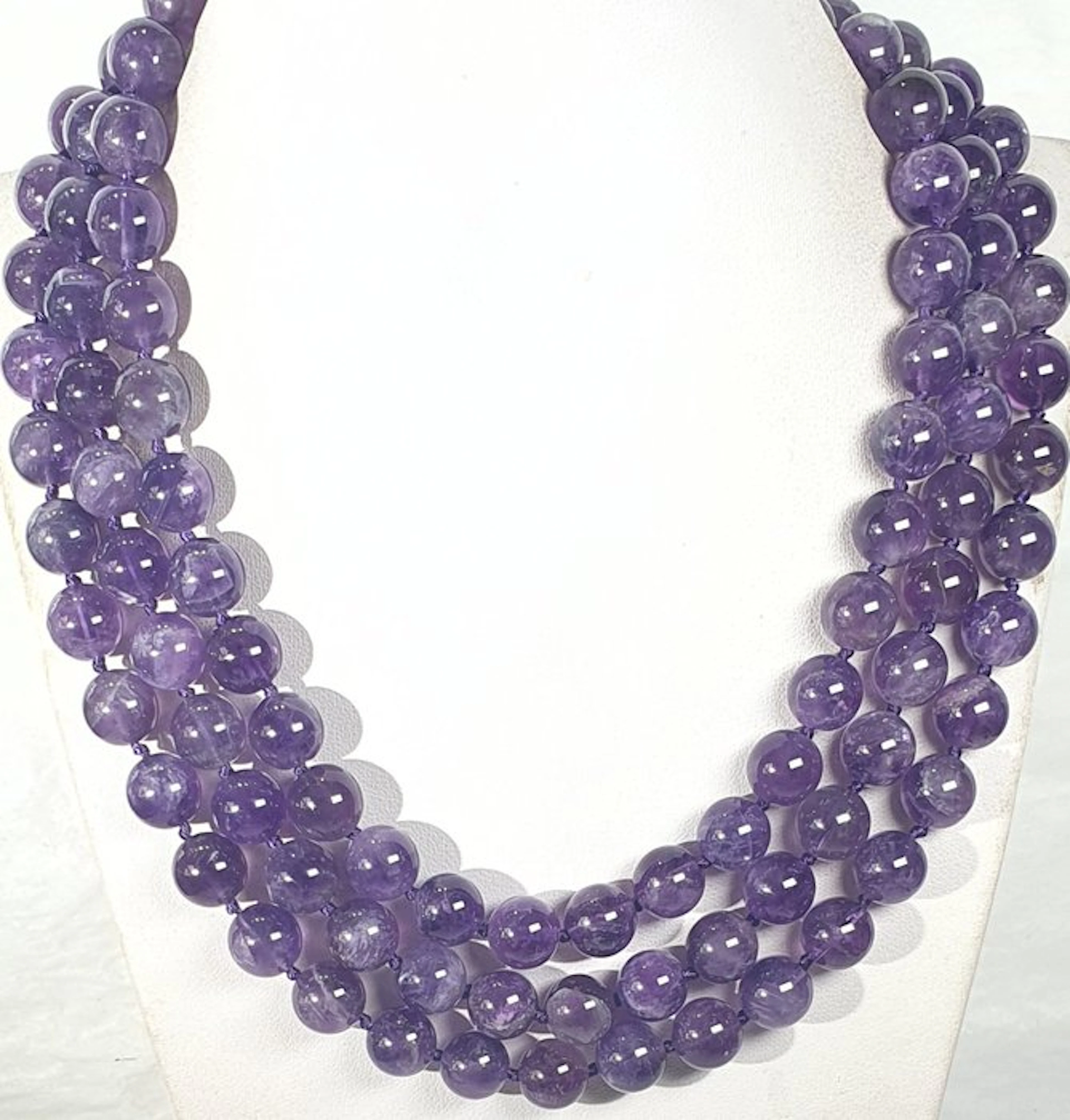 Natural Brazilian Amethyst - Calms and Reduces Stress - HIGH QUALITY - Necklace