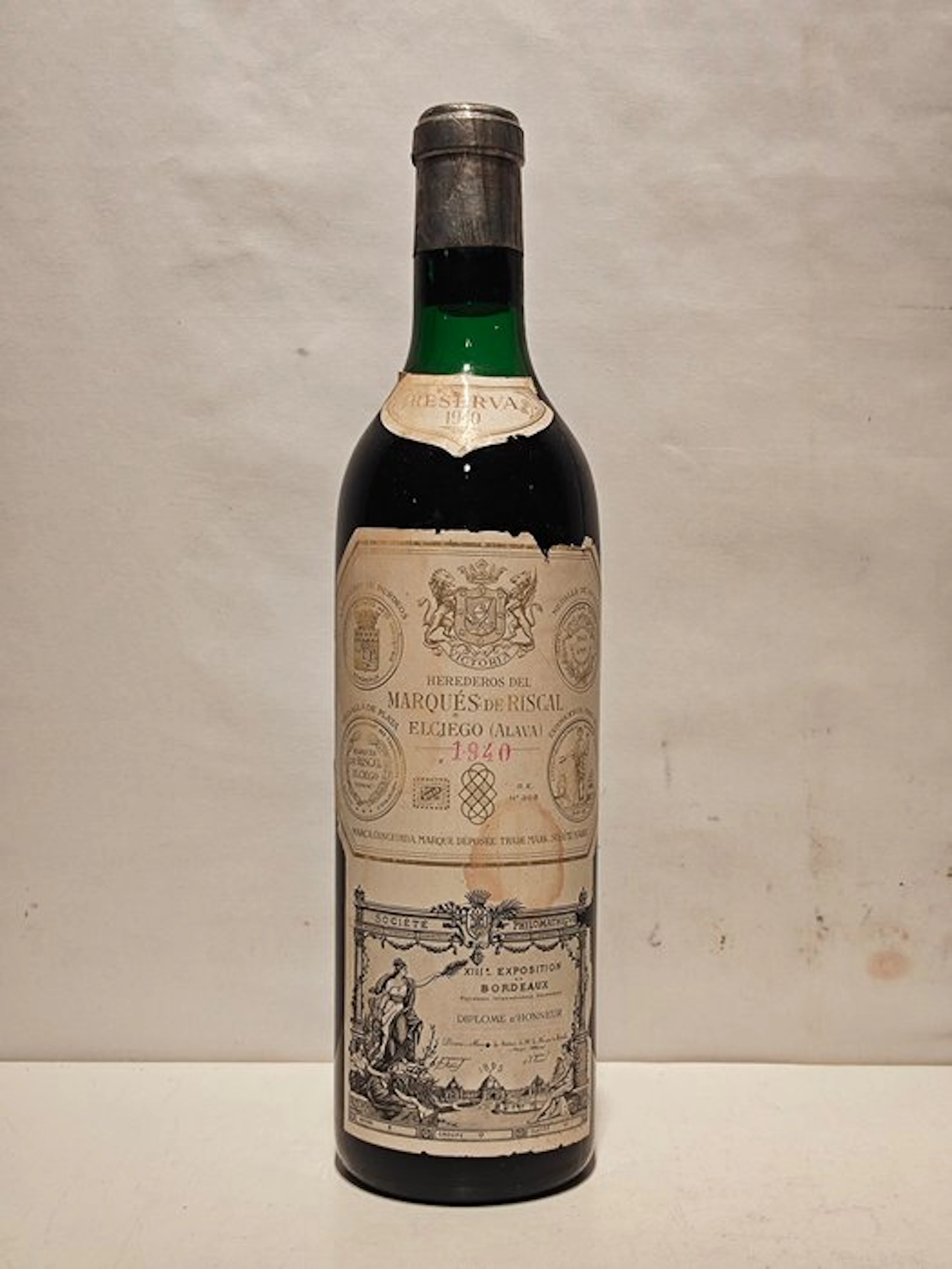 1940 Marqués de Riscal - Rioja Reserva - 1 Bottle (0.75L)