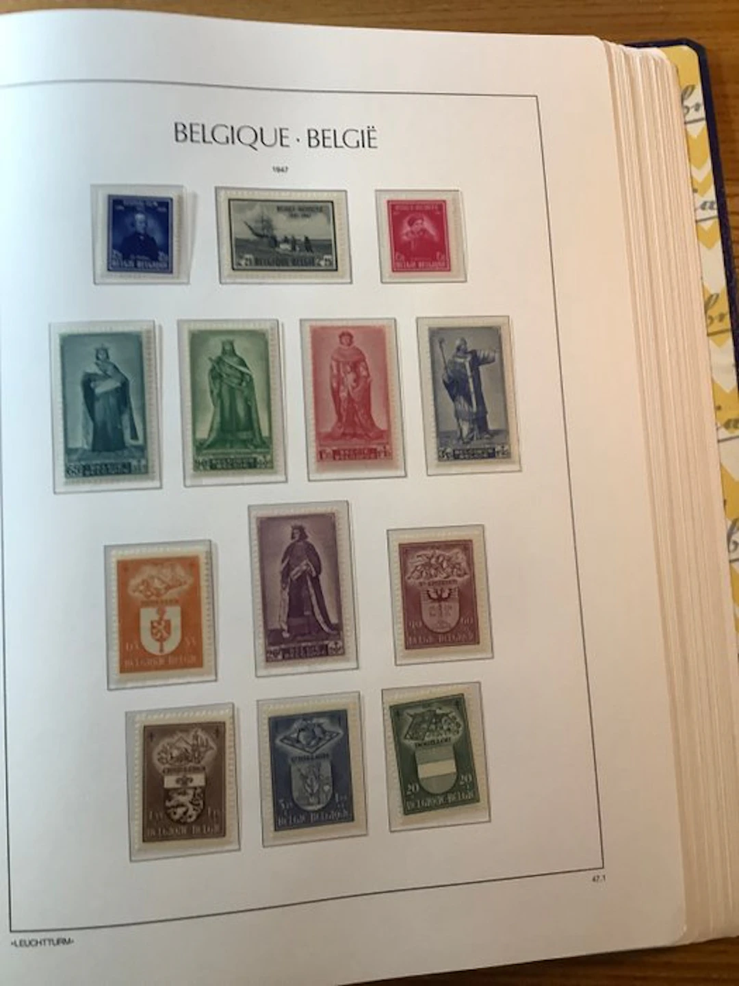 Belgium 1947/1959 - on Leuchtturm pages - Verzameling...