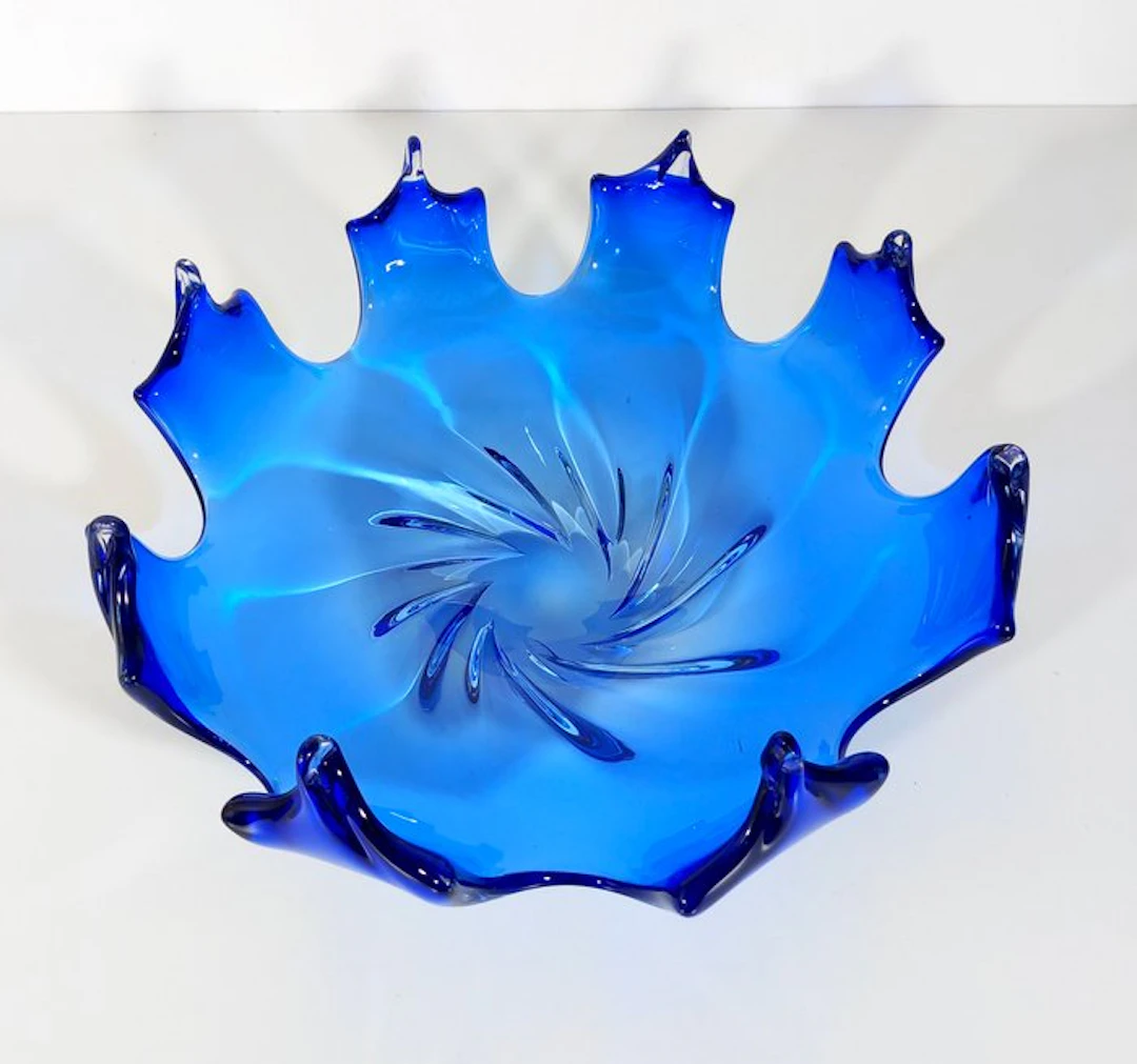 Centrepiece - Murano style glass submerged 1970