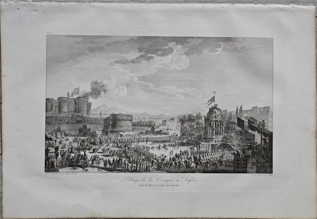 Italy - Castel Nuovo (Maschio Angioino) - Naples; Abate...