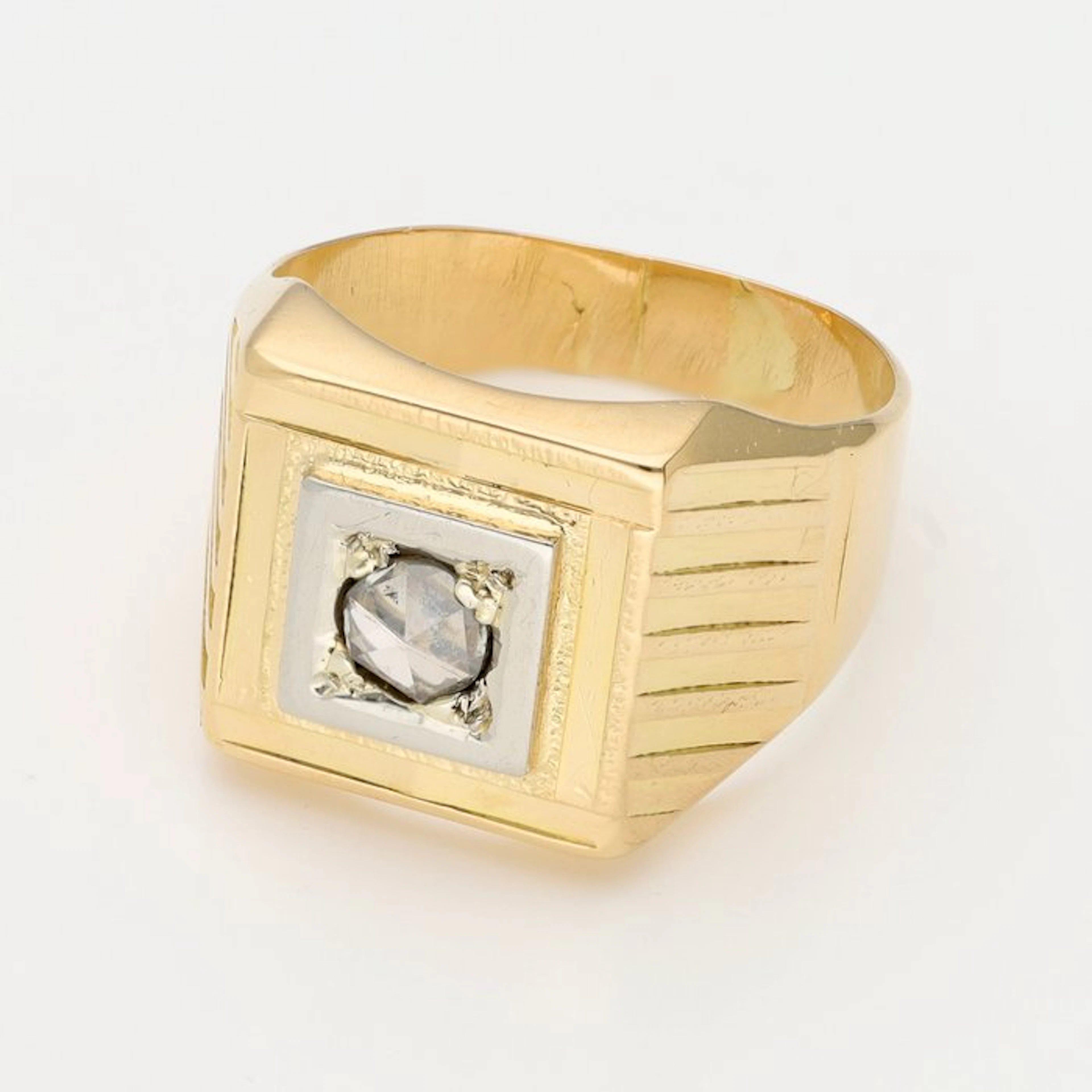 Ring - 18 kt. Yellow gold Diamond (Natural)