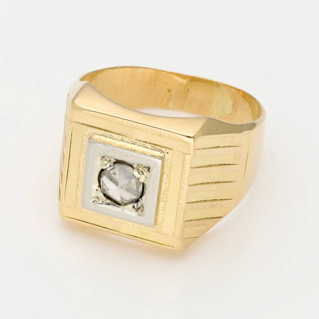 Ring - 18 kt. Yellow gold Diamond (Natural)