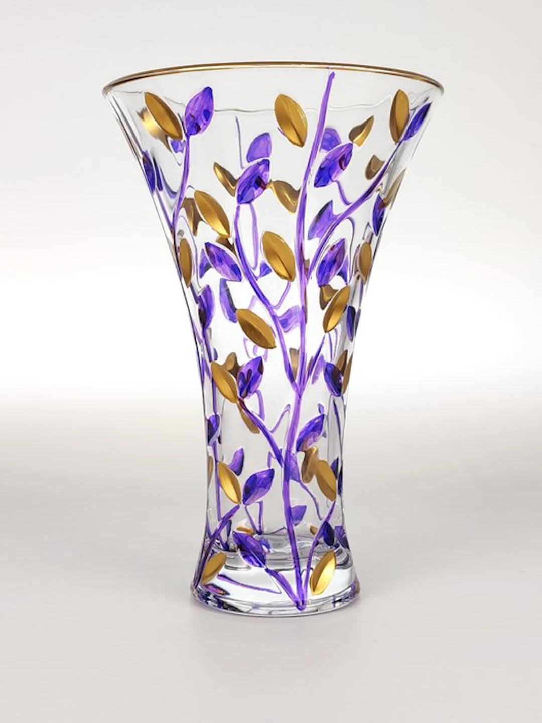 Secoloventesimo - Vase - Golden Purple Leaves Vase...