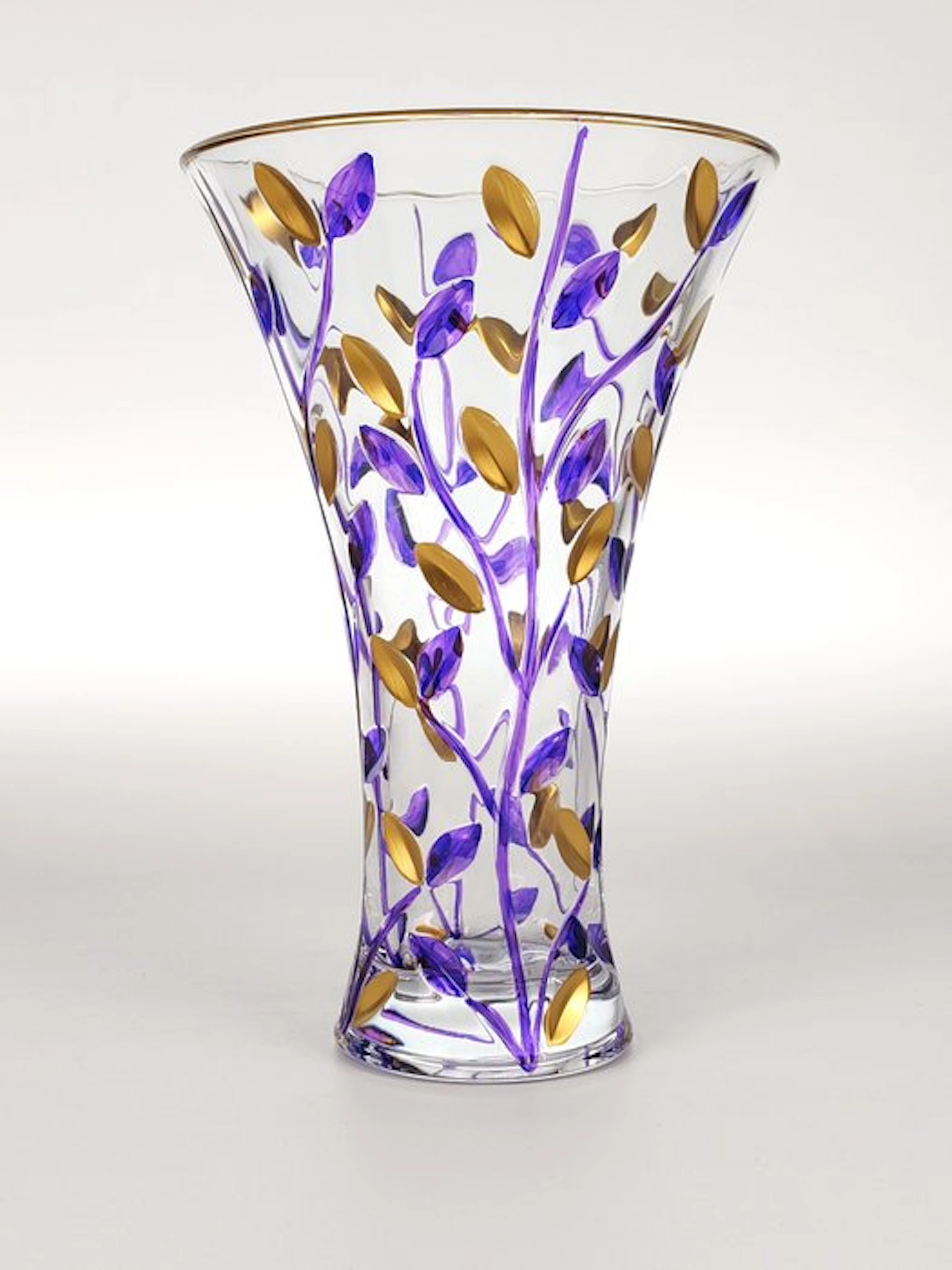 Secoloventesimo - Vase - Golden Purple Leaves Vase...