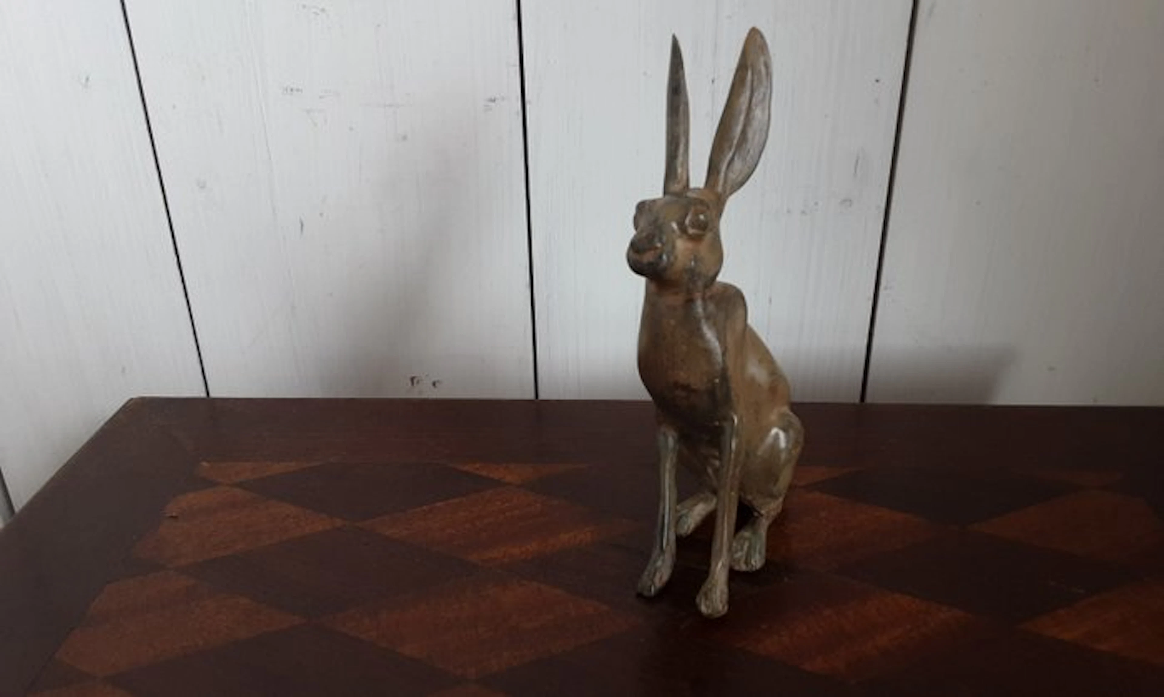 P. Chenet - Statue, Konijn - 14.5 cm - Bronze