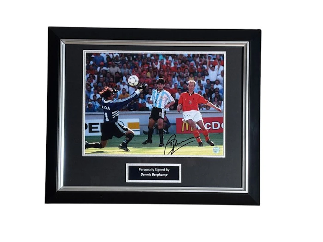 Football World Championships - Dennis Bergkamp Signed...