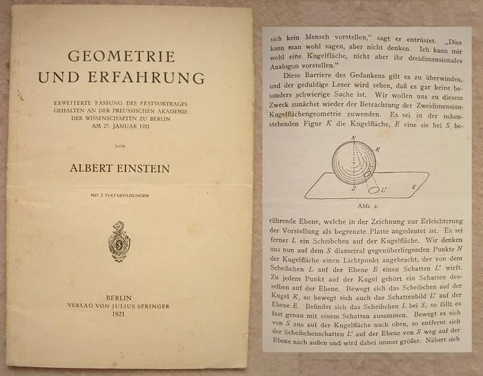 Albert Einstein - Geometrie und Erfahrung - 1921