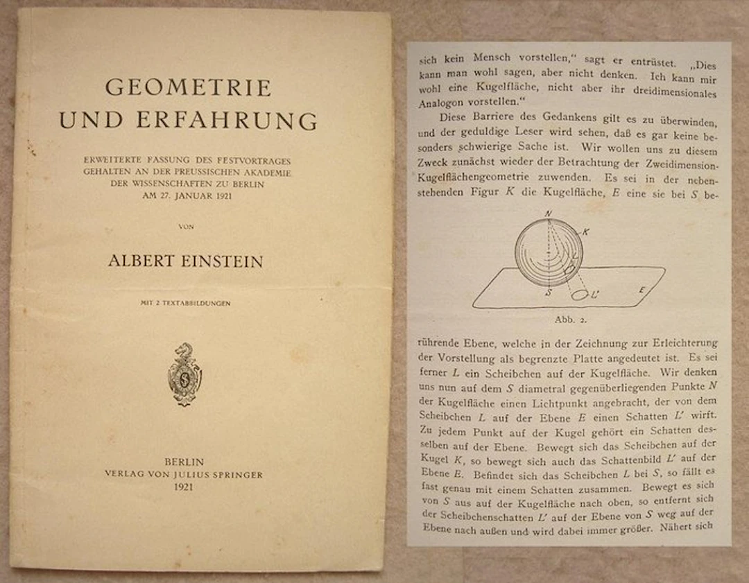Albert Einstein - Geometrie und Erfahrung - 1921