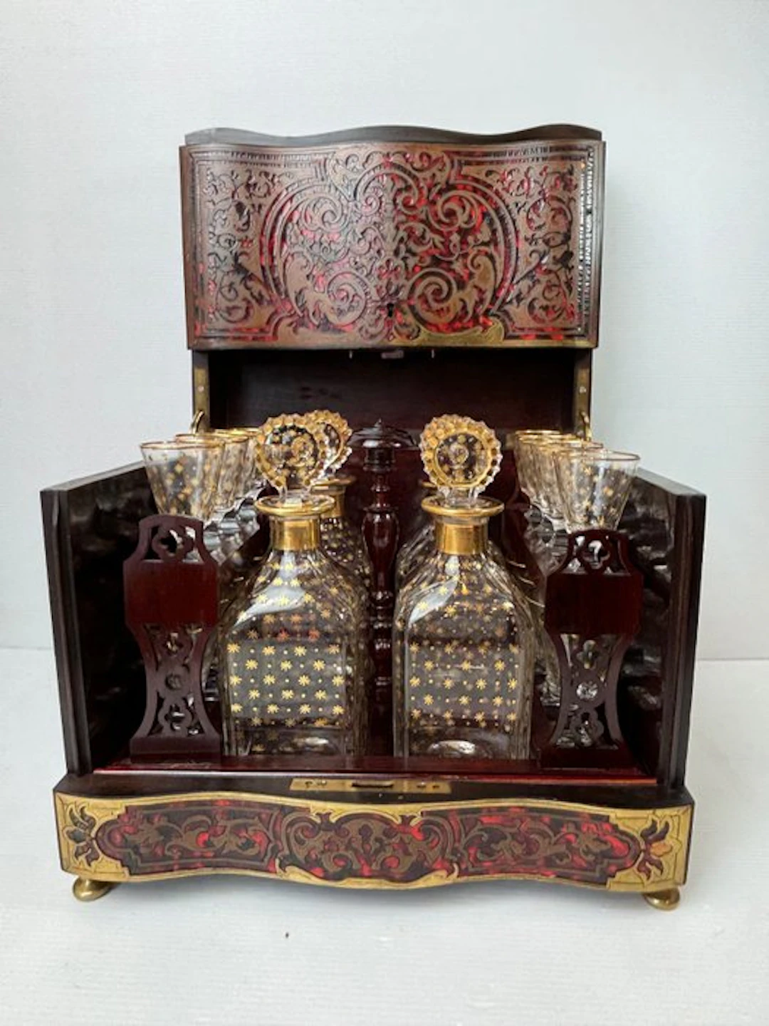 Liquor cabinet - Napoleon III Boulle-style Cave à Liqueurs / Liqueur Cabinet