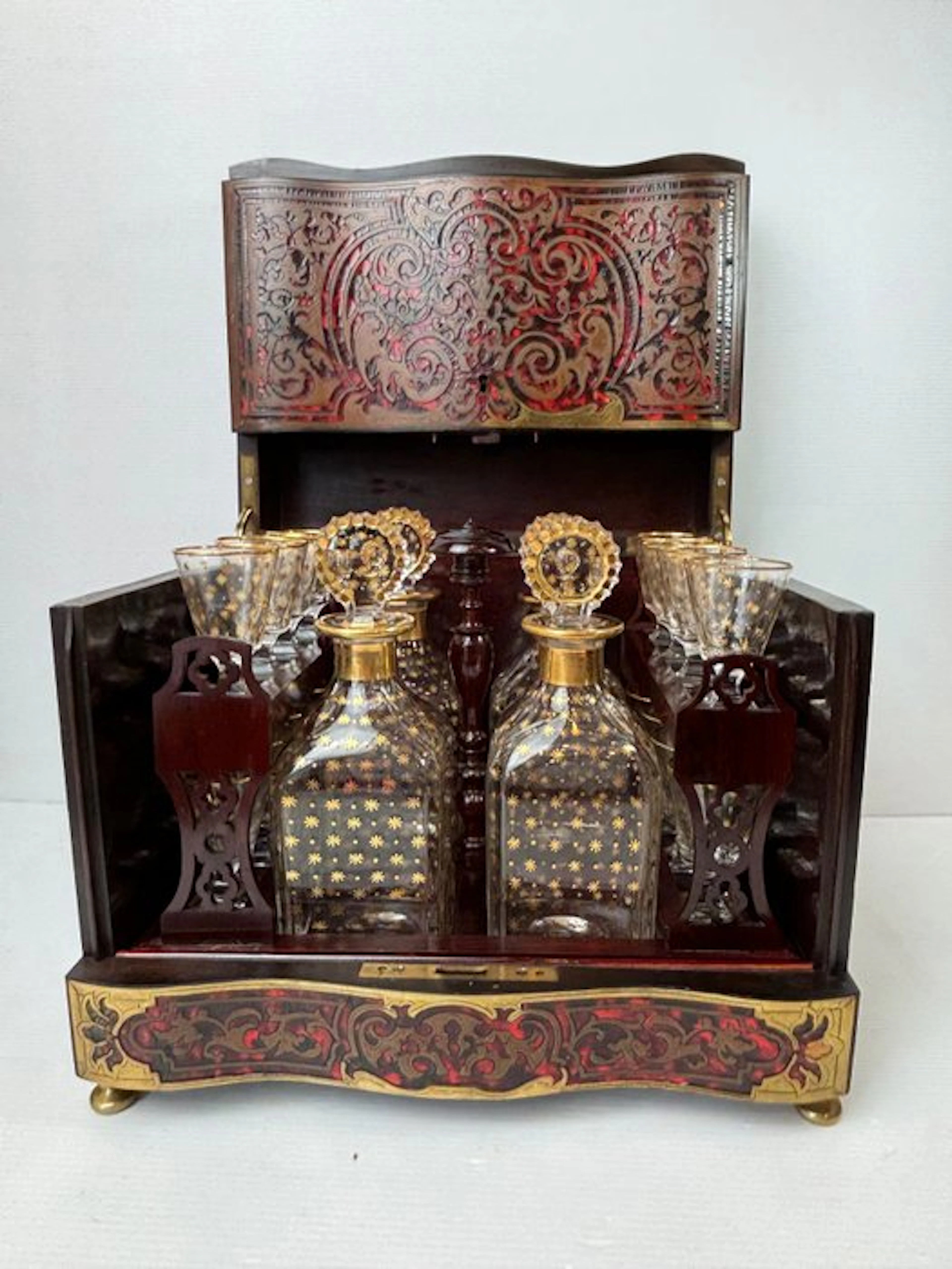 Liquor cabinet - Napoleon III Boulle-style Cave à Liqueurs / Liqueur Cabinet