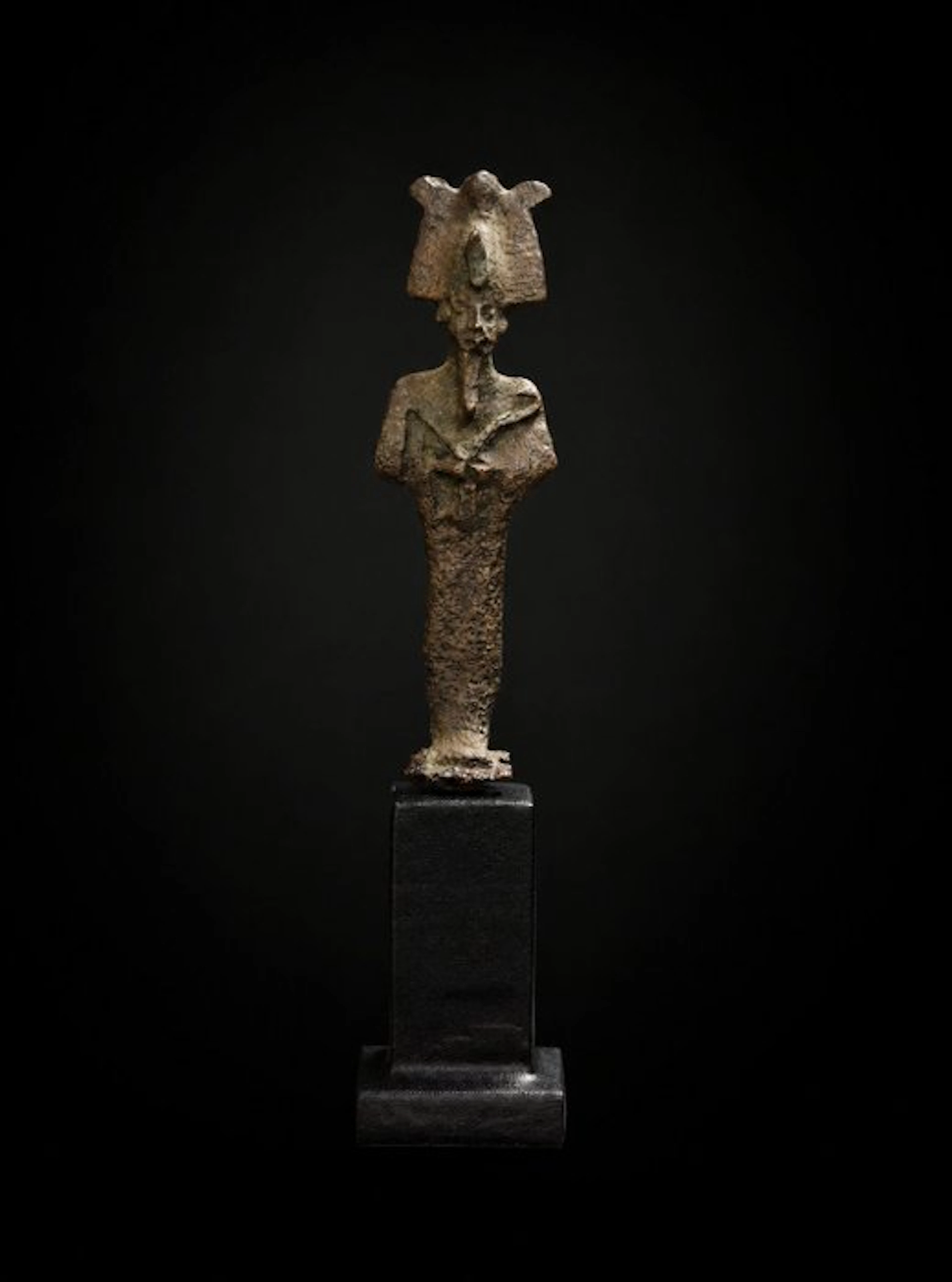 Ancient Egypt, bronze Osiris amulet - 6.6 cm