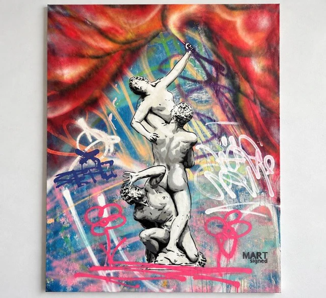 Mart Signed - together for the revolt (Rape of the Sabine Women)