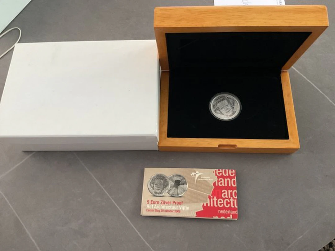 Netherlands. 5 Euro 2008 "Nederland en Architectuur - Eerste Slag"