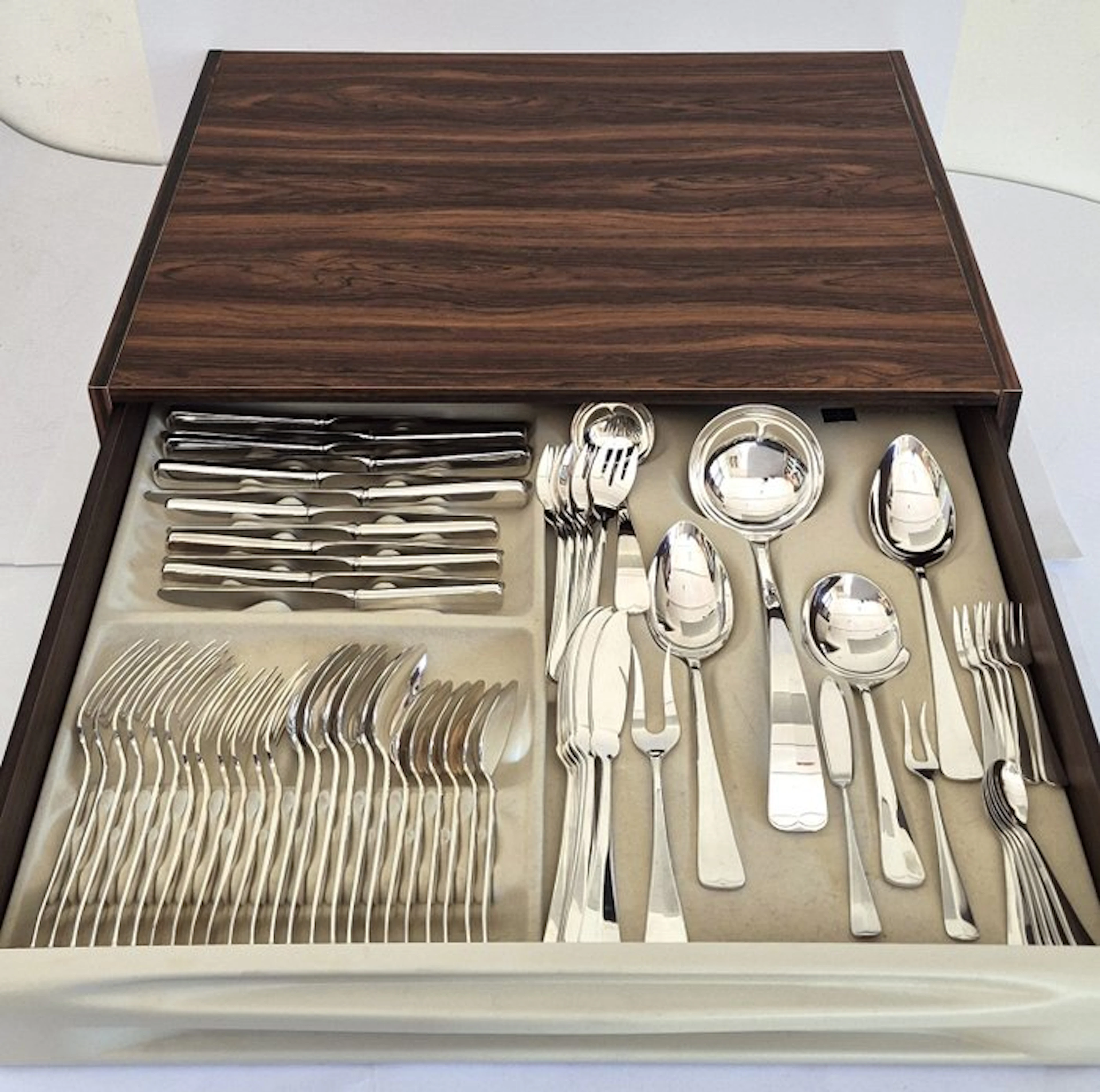 Gero 100 - Cutlery set (68) - in original cassette - motif Haags Lofje No
