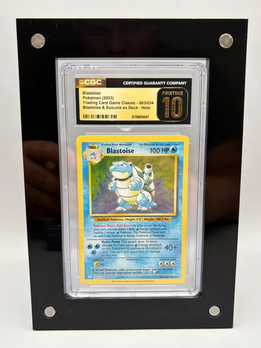 Pokémon Graded card - Blastoise Holo - CGC Pristine 10