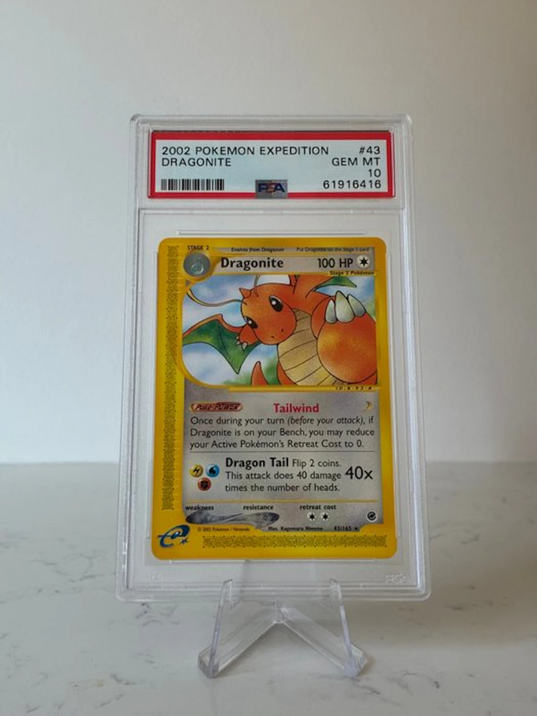 Pokémon - 1 Graded card - Dragonite 43 - PSA 10 - WOTC - Expedition Base Set