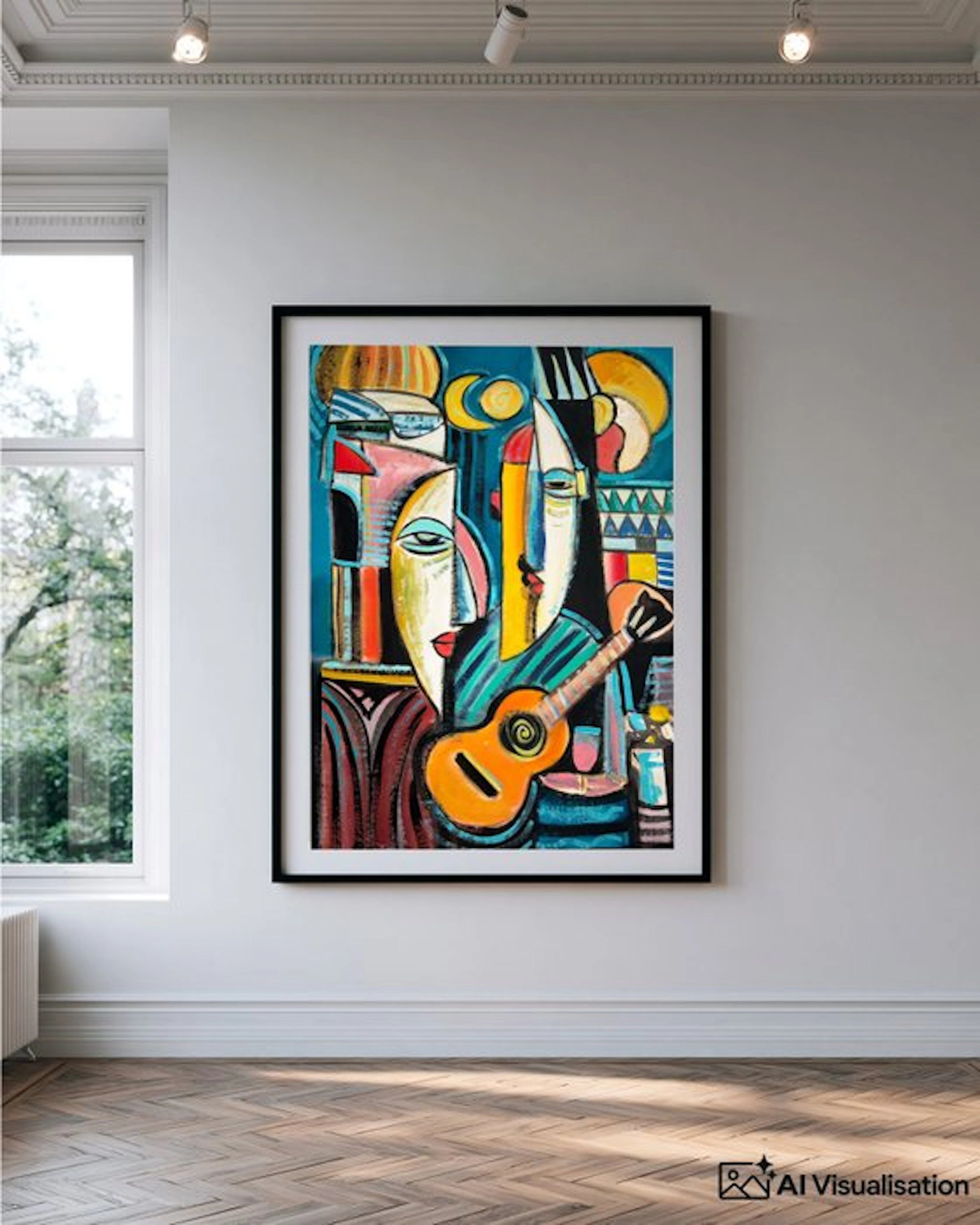 E. Pérez Lezcano - Guitarra y formas de la noche XL (No Reserve)