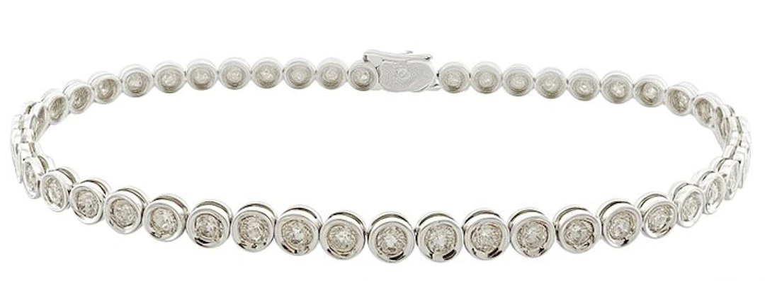 Bracelet - 18 kt. White gold Diamond (Natural)