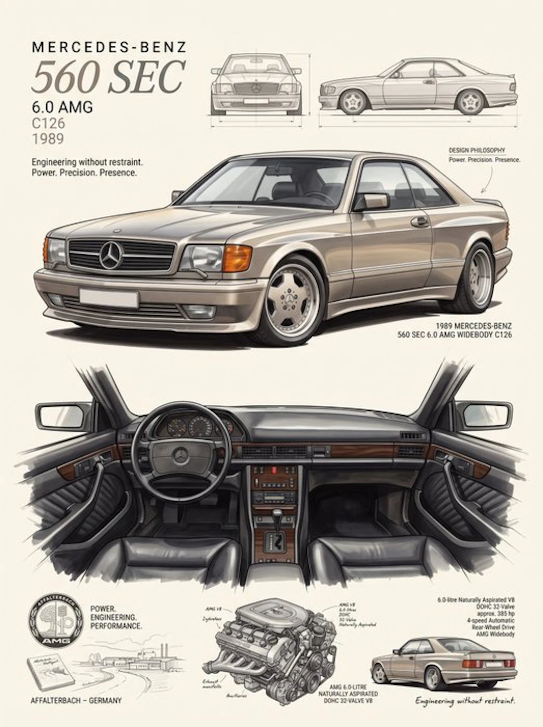 Shmidt.Art - Mercedes-Benz 560 SEC 6.0 AMG C126 1989 - Unknown